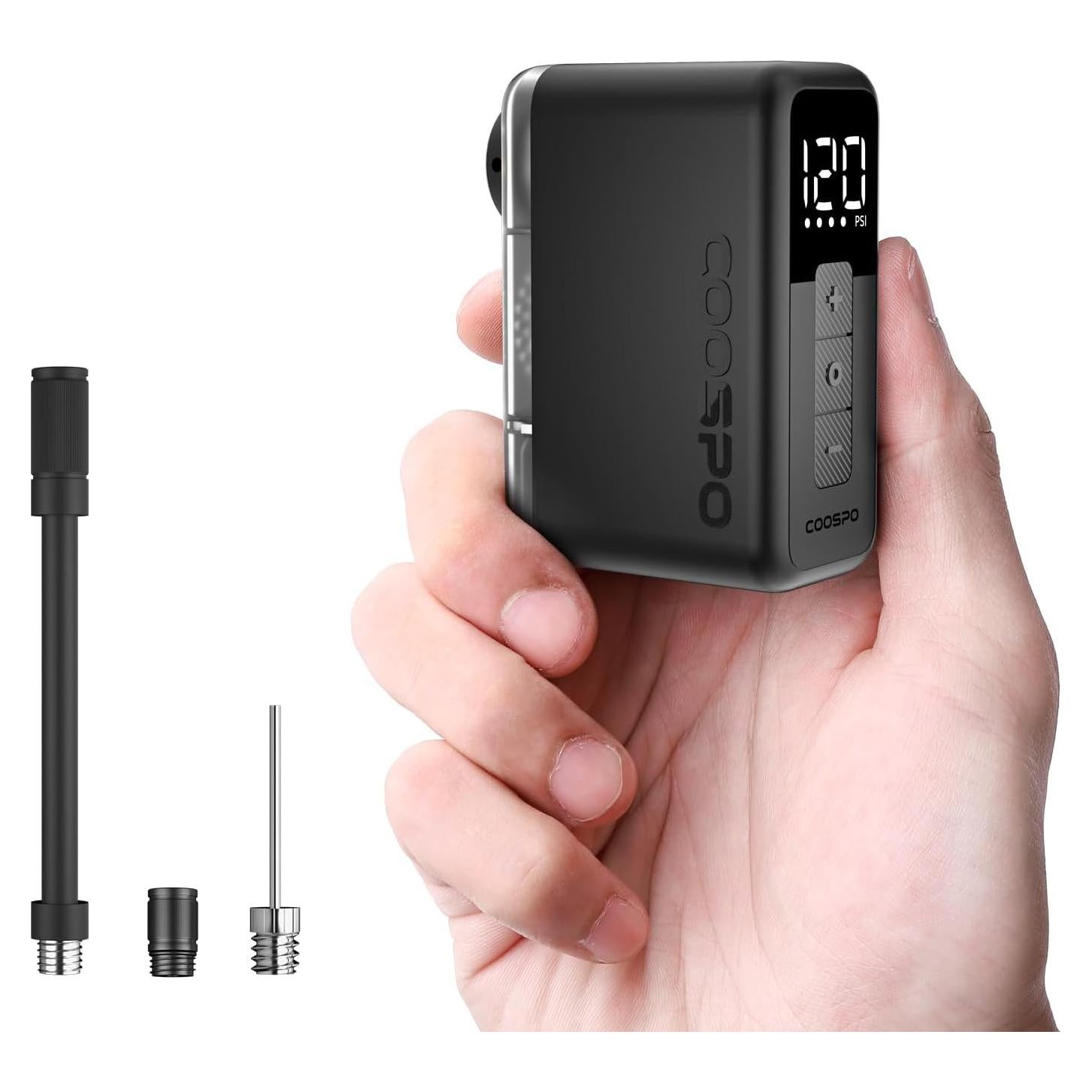 Bomba Eléctrica de Bicicleta COOSPO X1 120 PSI Compacta