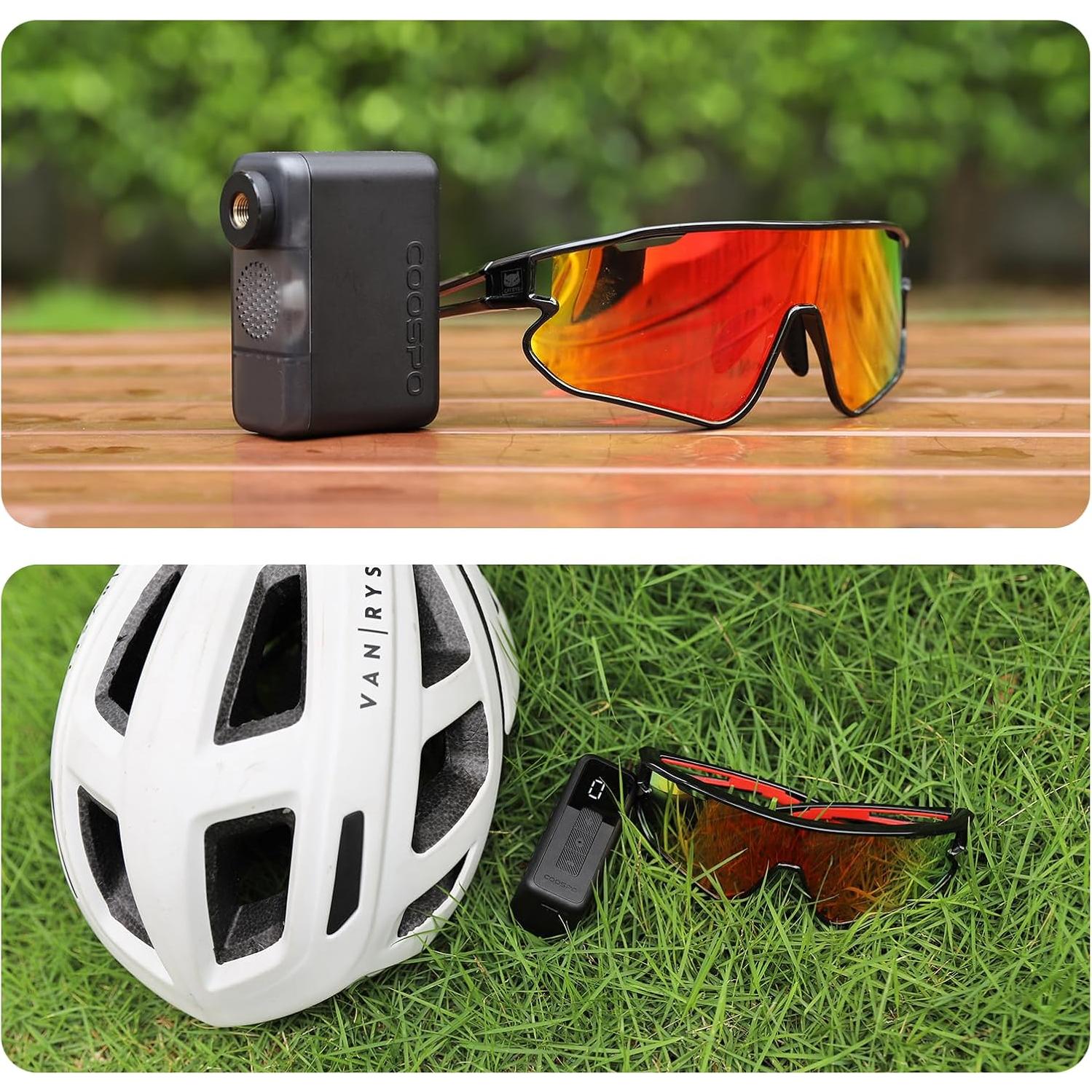 Bomba Eléctrica de Bicicleta COOSPO X1 120 PSI Compacta