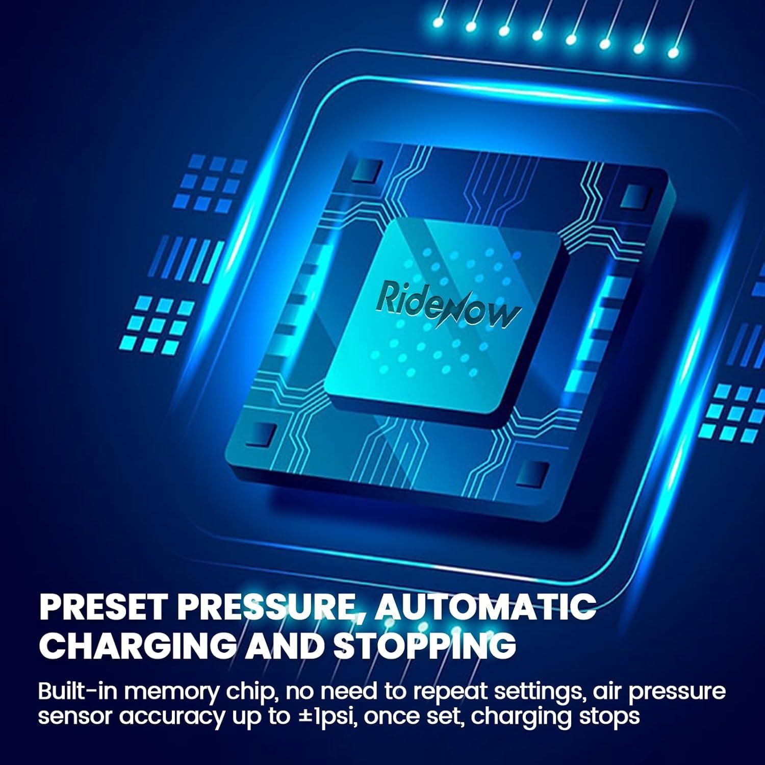 Bomba de Bicicleta Eléctrica PERTUAL Mini RideNow R1MAX 150 PSI