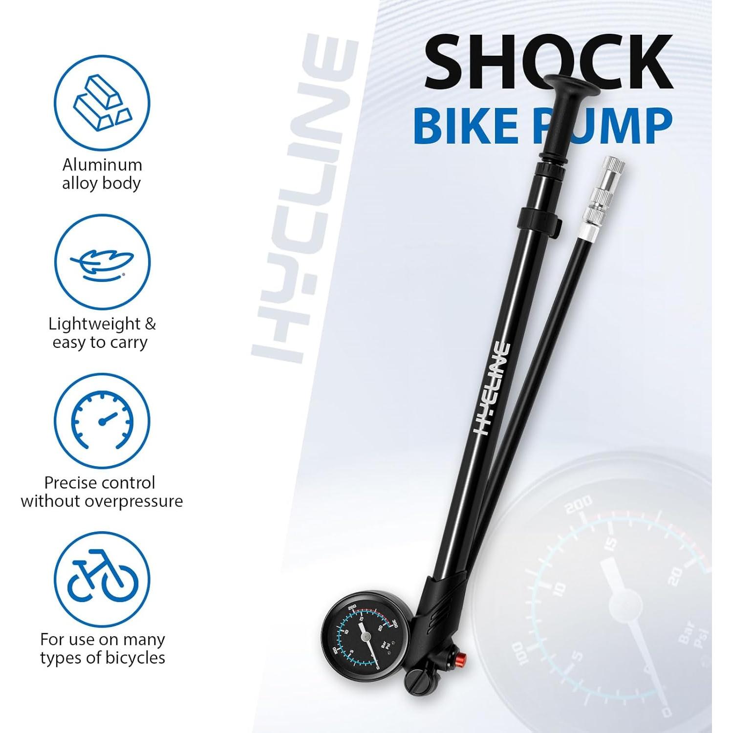 Bomba de Choque Hycline 300 PSI para Bicicleta de Montaña