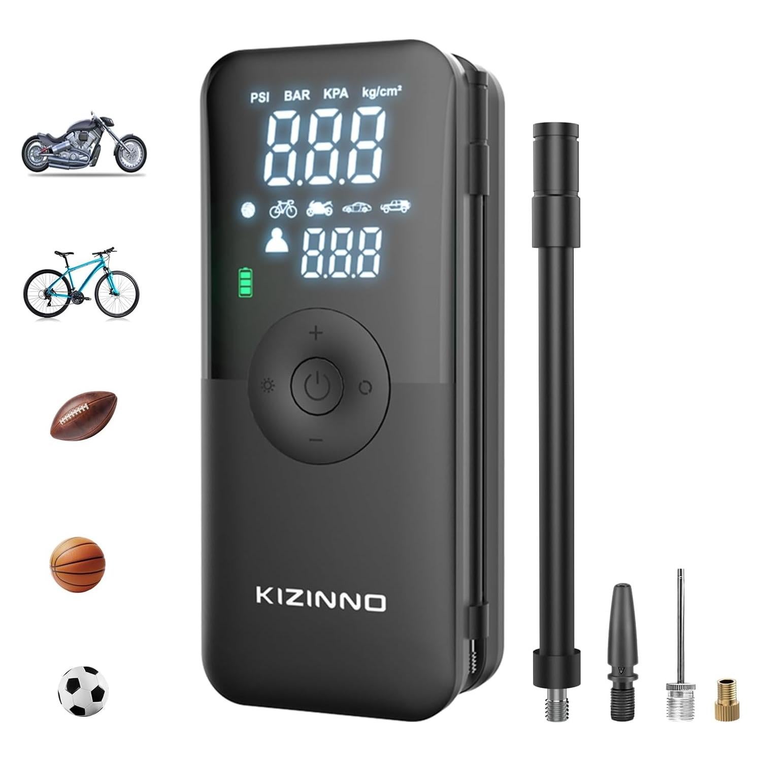 Bomba de Aire Eléctrica KIZINNO T3S 150 PSI Portátil