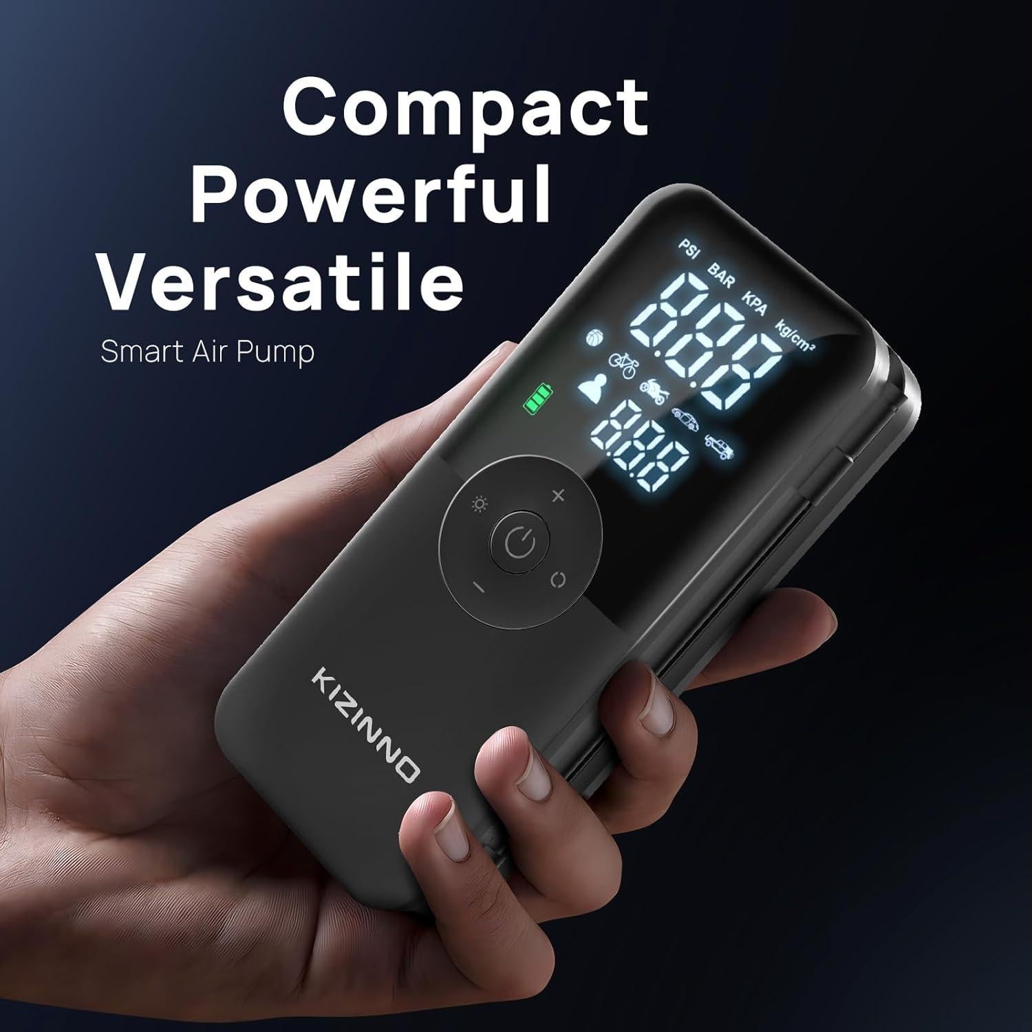 Bomba de Aire Eléctrica KIZINNO T3S 150 PSI Portátil