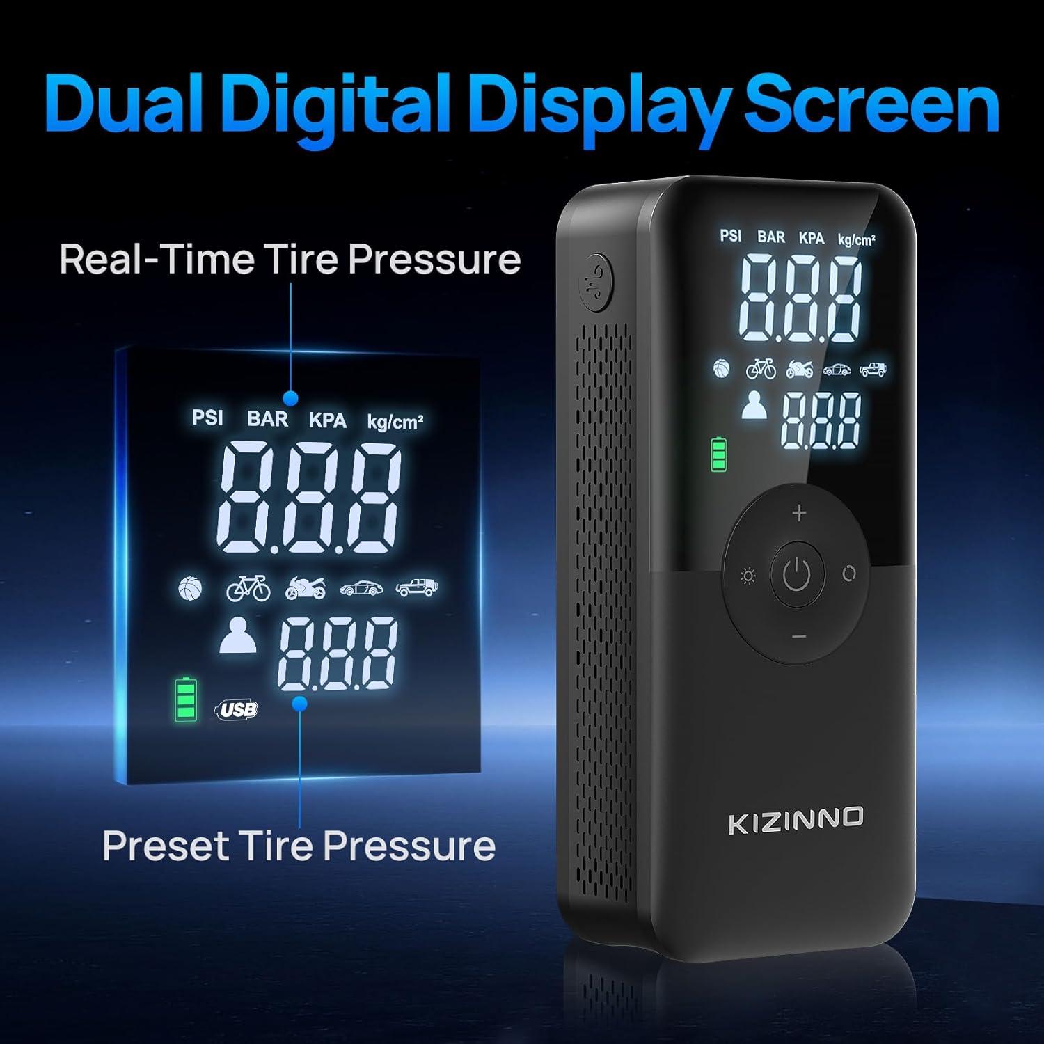 Bomba de Aire Eléctrica KIZINNO T3S 150 PSI Portátil