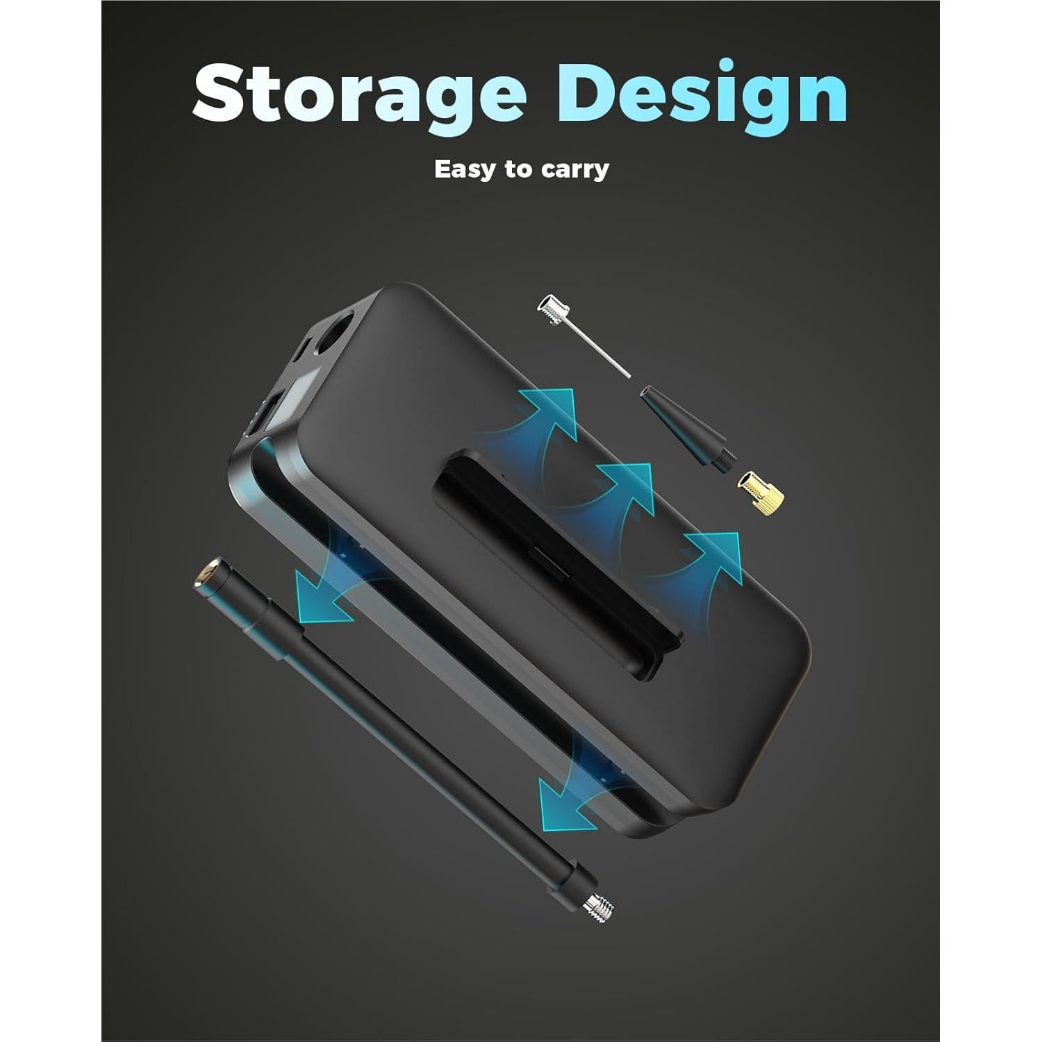 Bomba de Aire Eléctrica KIZINNO T3S 150 PSI Portátil