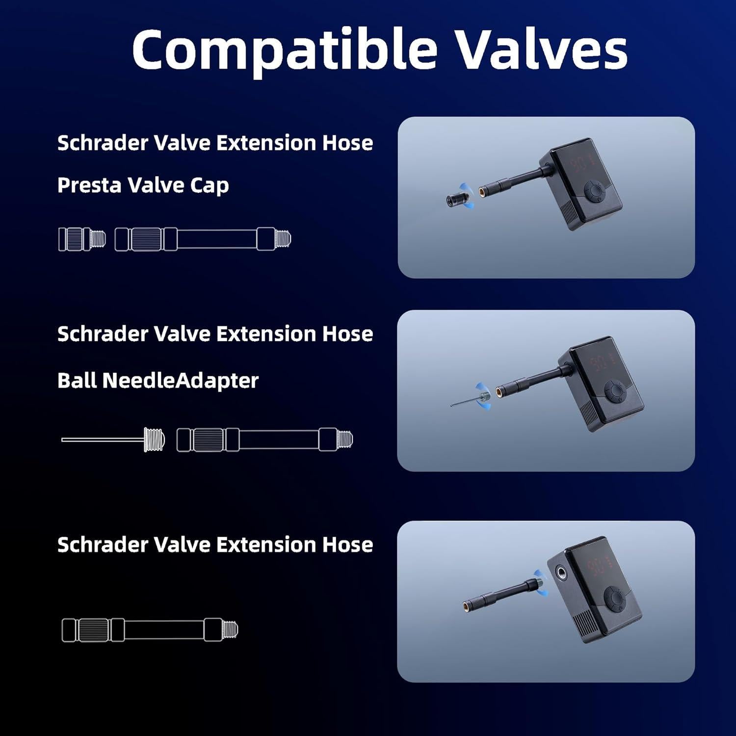 Mini bomba de aire eléctrica Semaho para bicicleta 130 PSI