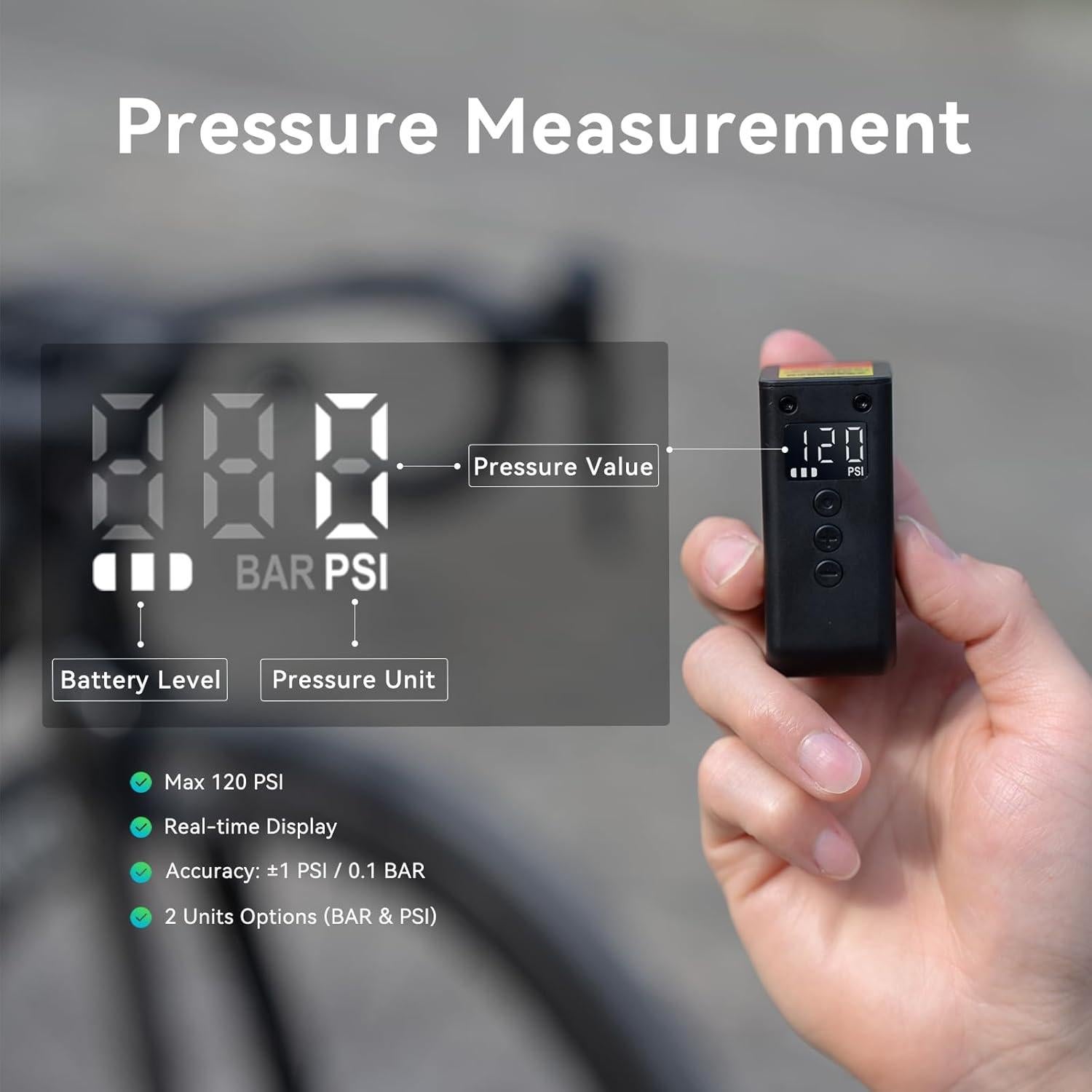 Bomba Eléctrica de Bicicleta CYCPLUS AS2 Ultra 120 PSI