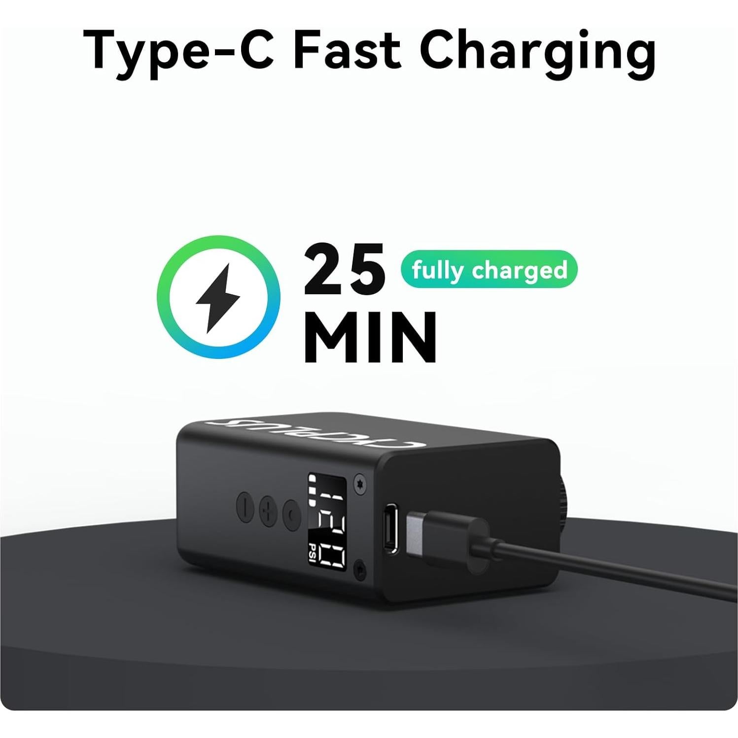 Bomba Eléctrica de Bicicleta CYCPLUS AS2 Ultra 120 PSI