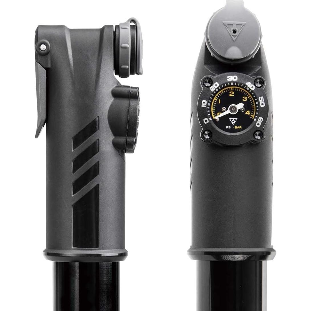 Bomba Mini Topeak Mountain TT Twin Turbo 60 Psi con Manómetro