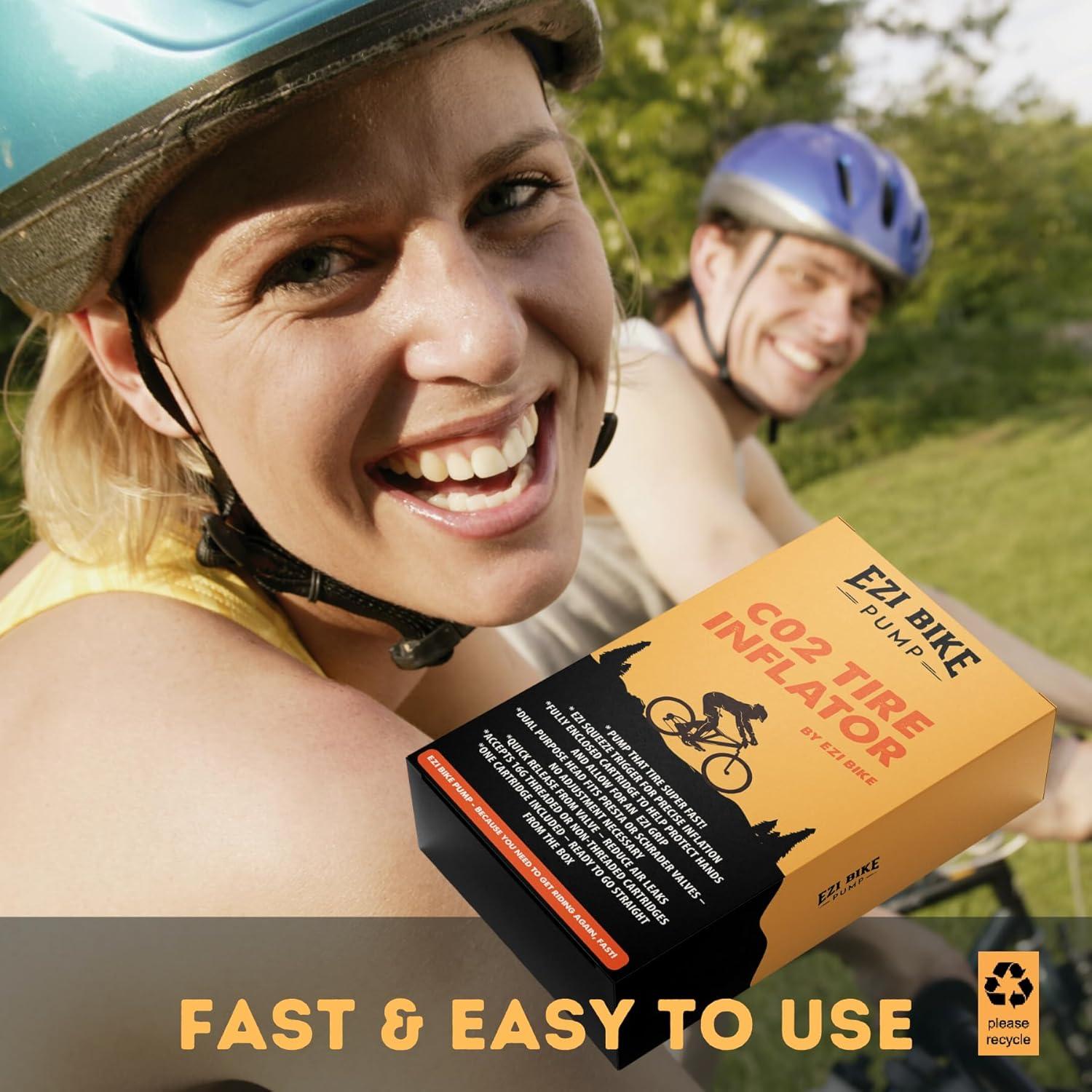 Bomba Inflador CO2 Ezi Bike 16g Mini Ligera para Bicicletas