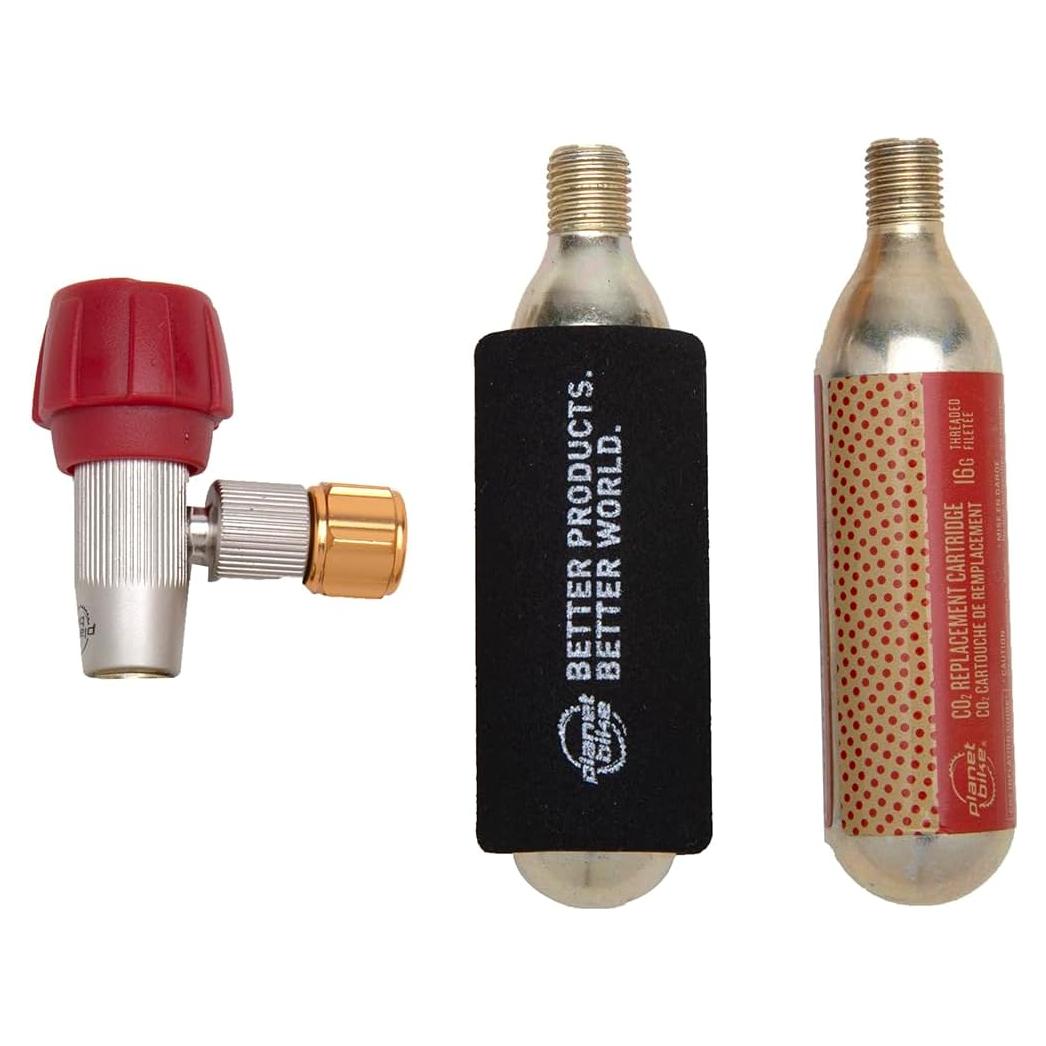 Inflador de Neumáticos CO2 Planet Bike Red Zeppelin - Portátil