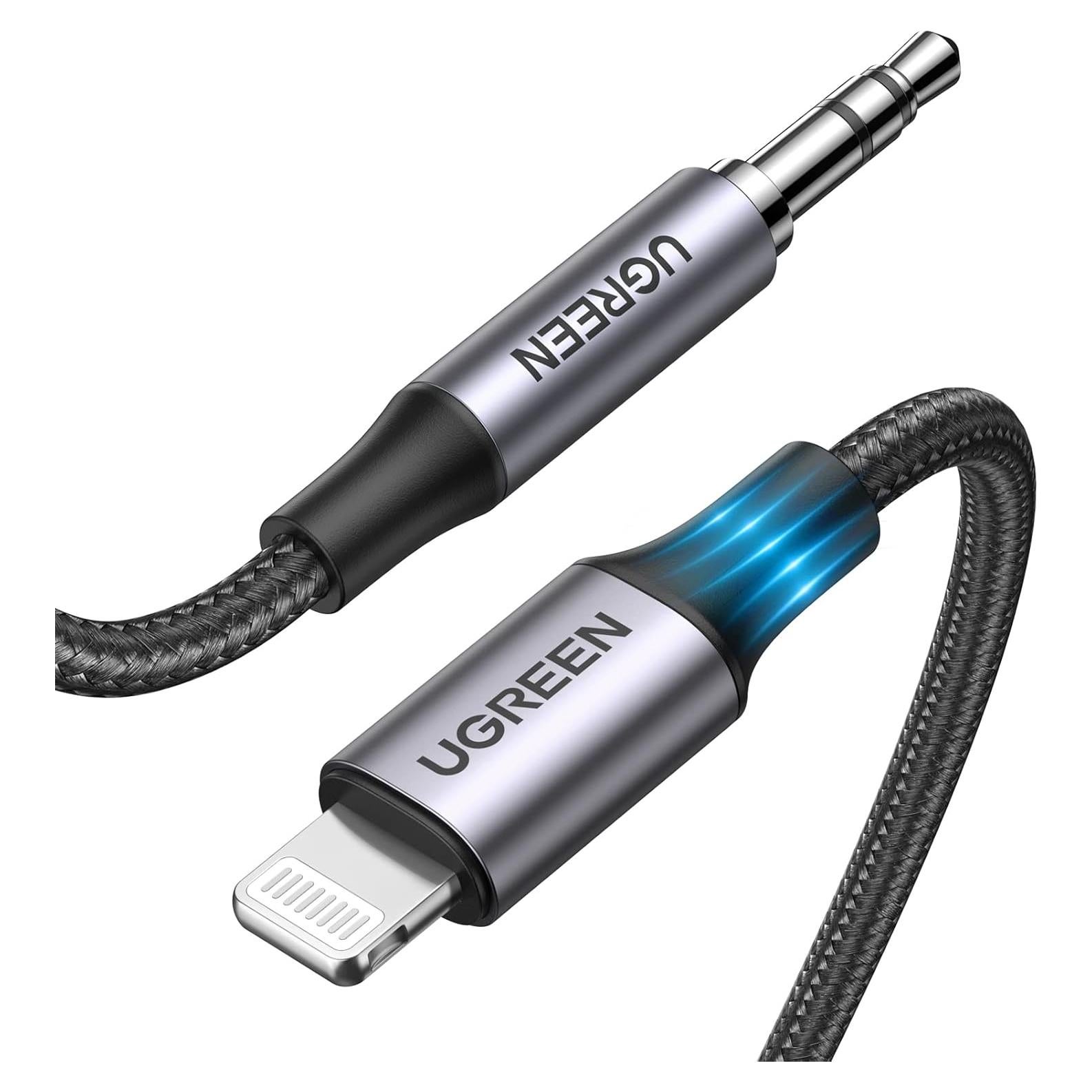 Cable Aux UGREEN Lightning a 3.5mm 1m para iPhone