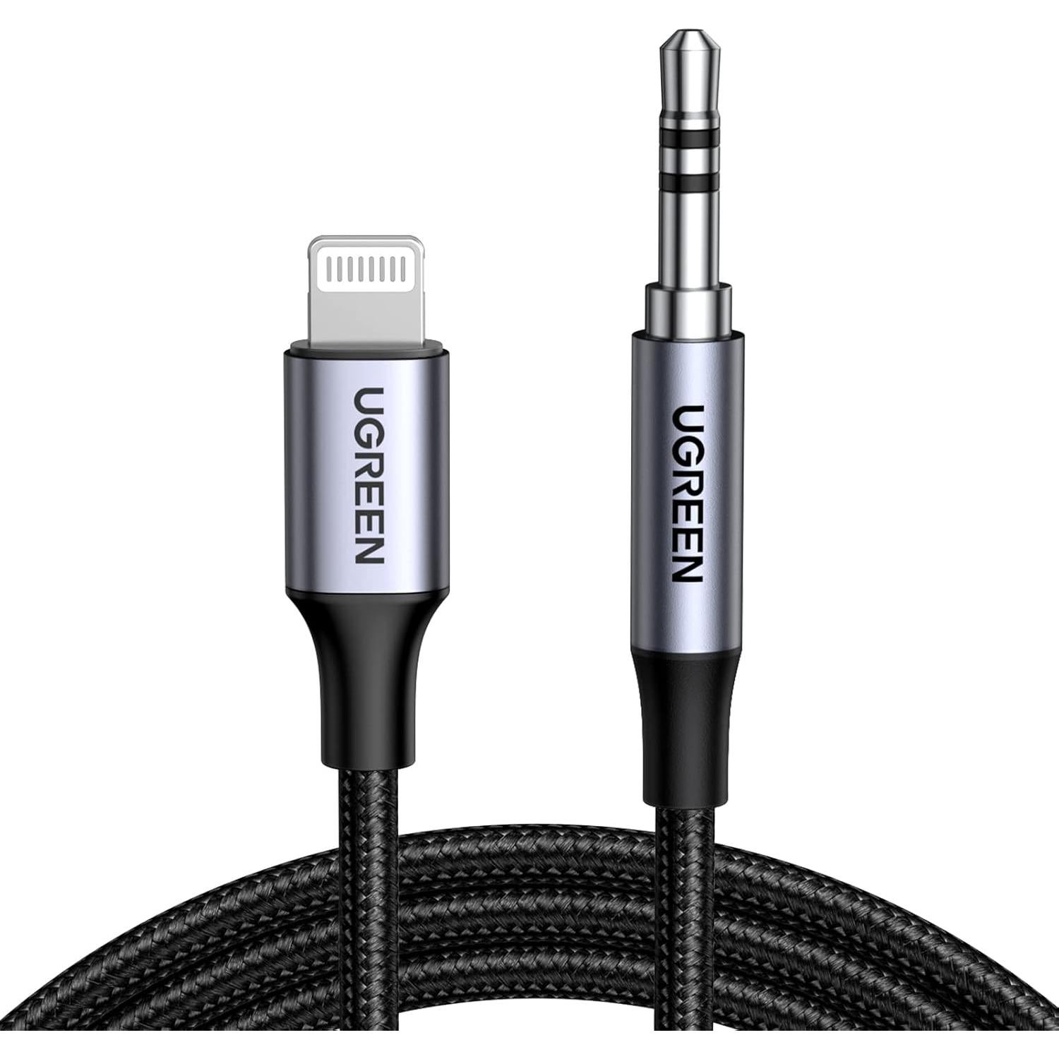 Cable Aux UGREEN Lightning a 3.5mm 1m para iPhone