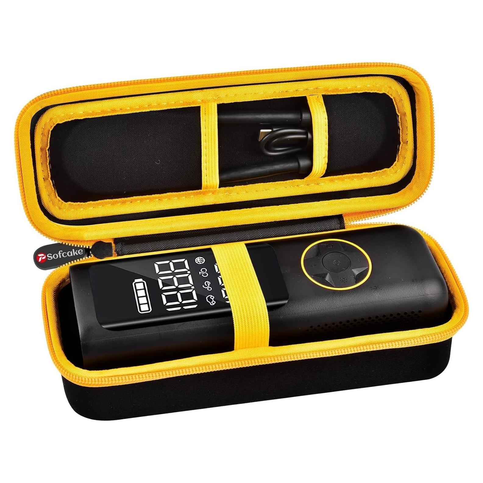 Funda de Almacenamiento PSofcake para Inflador Fanttik X8 Amarillo