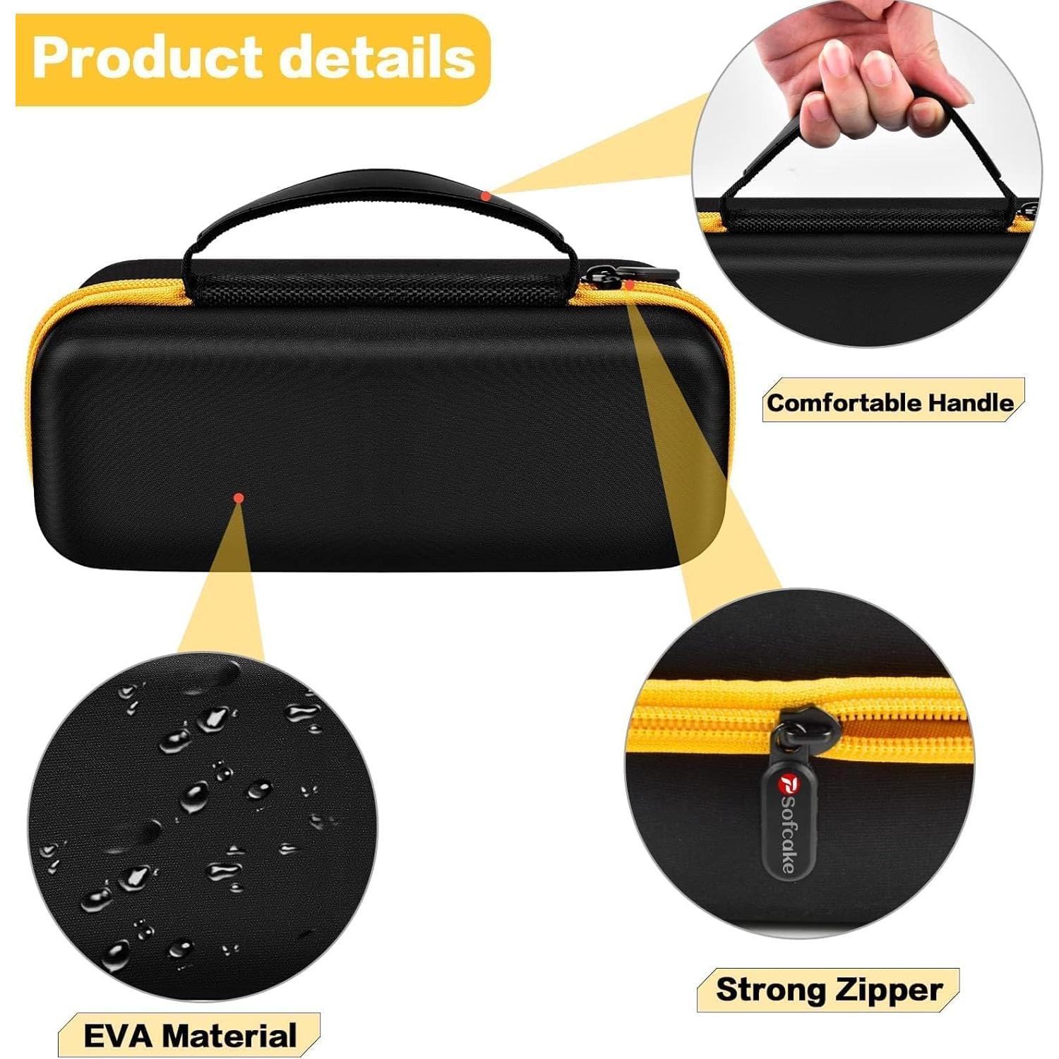 Funda de Almacenamiento PSofcake para Inflador Fanttik X8 Amarillo