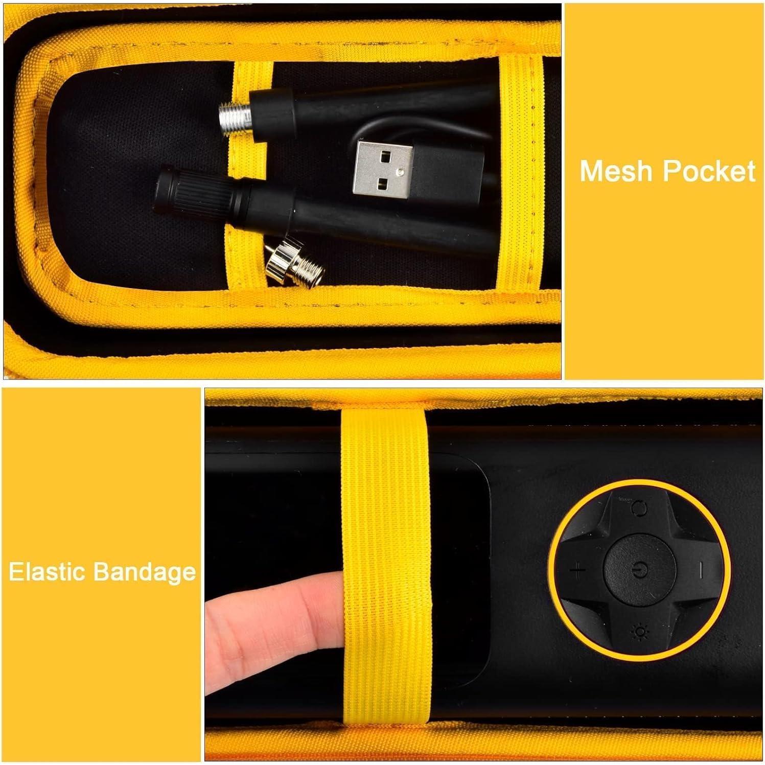 Funda de Almacenamiento PSofcake para Inflador Fanttik X8 Amarillo