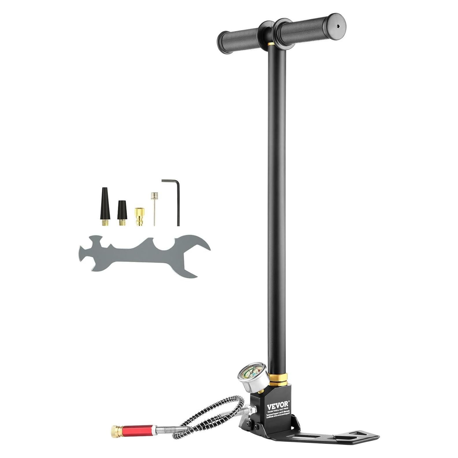 Bomba de Mano VEVOR 4500 PSI 3 Etapas Acero Inoxidable