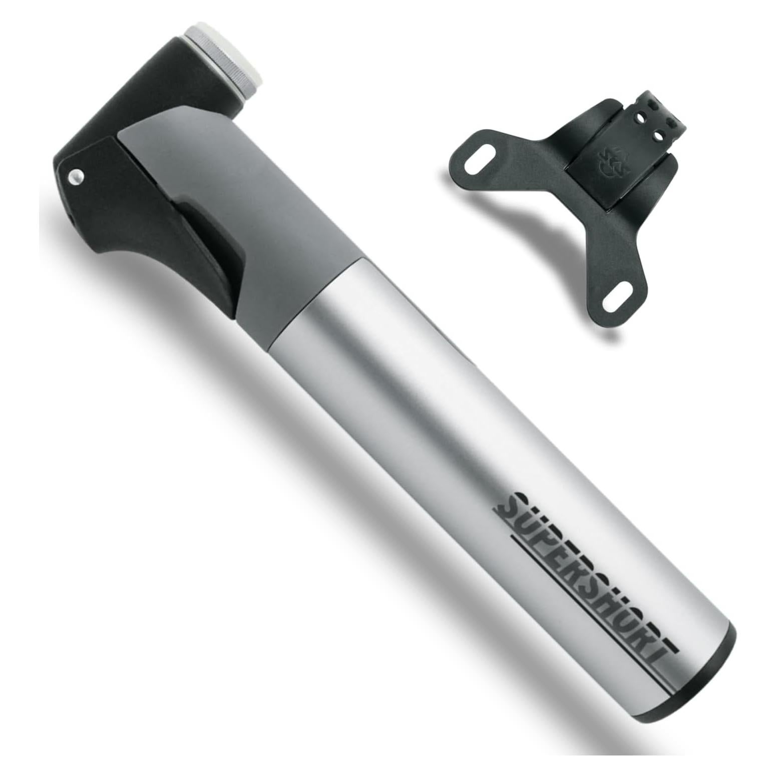 Bomba Mini Supershort SKS Alemania - 90 PSI, Aluminio, Gris
