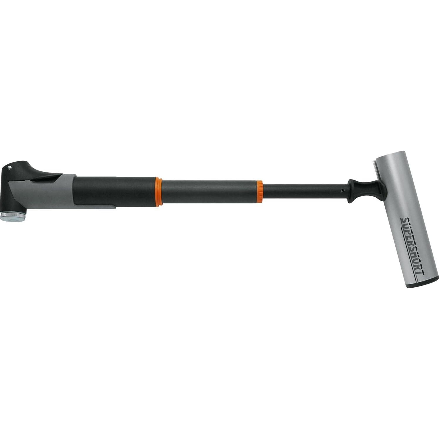 Bomba Mini Supershort SKS Alemania - 90 PSI, Aluminio, Gris