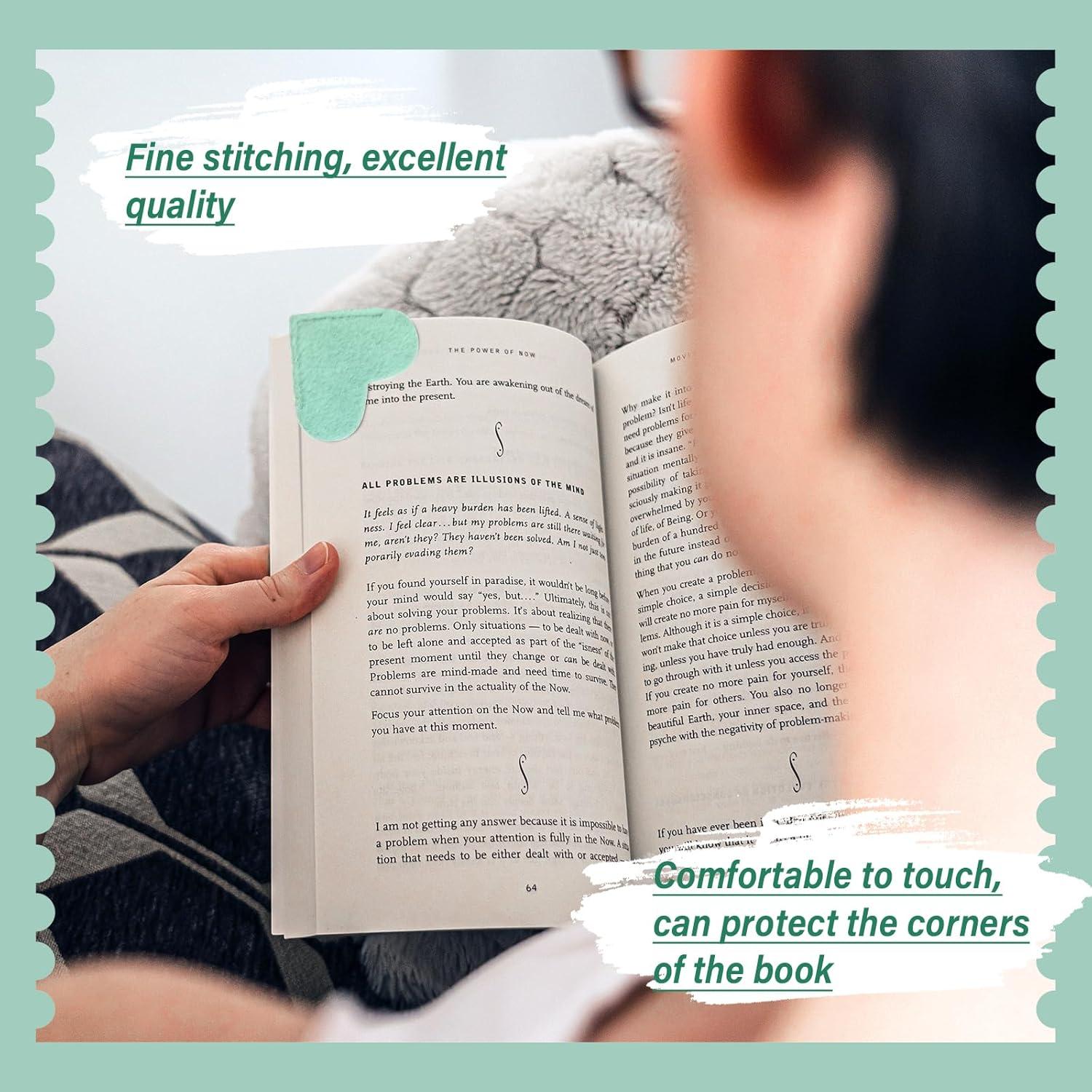 Marcadores de Corazón de Cuero Winjeto 6 Piezas 6x5cm