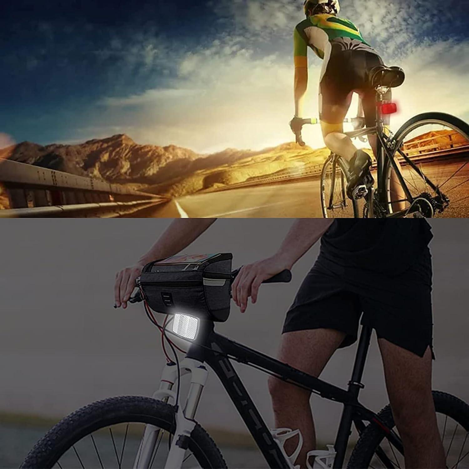 Kit de Reflectores de Bicicleta VICDUEKG 6 Pcs Seguridad Noche