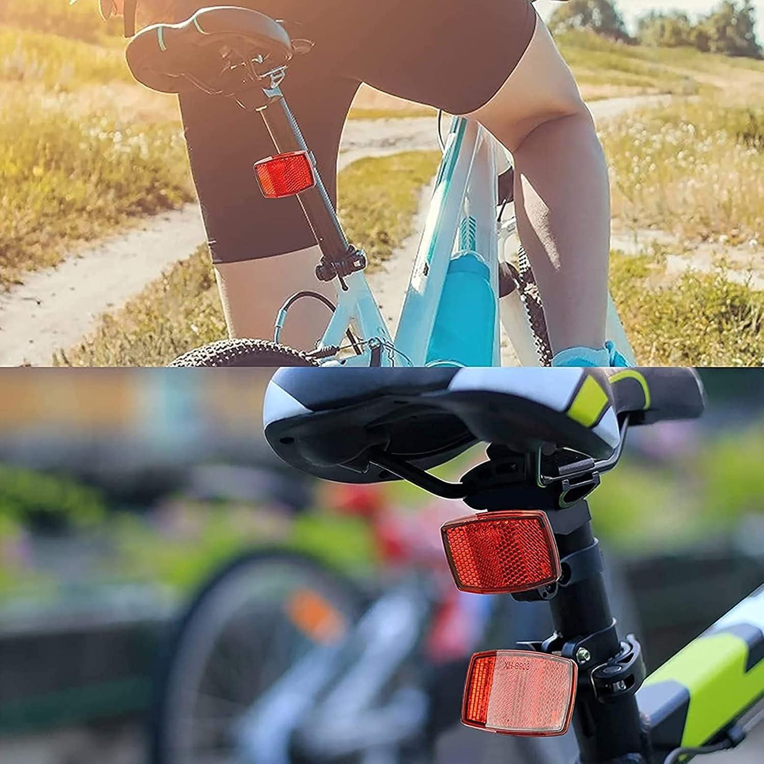 Kit de Reflectores de Bicicleta VICDUEKG 6 Pcs Seguridad Noche