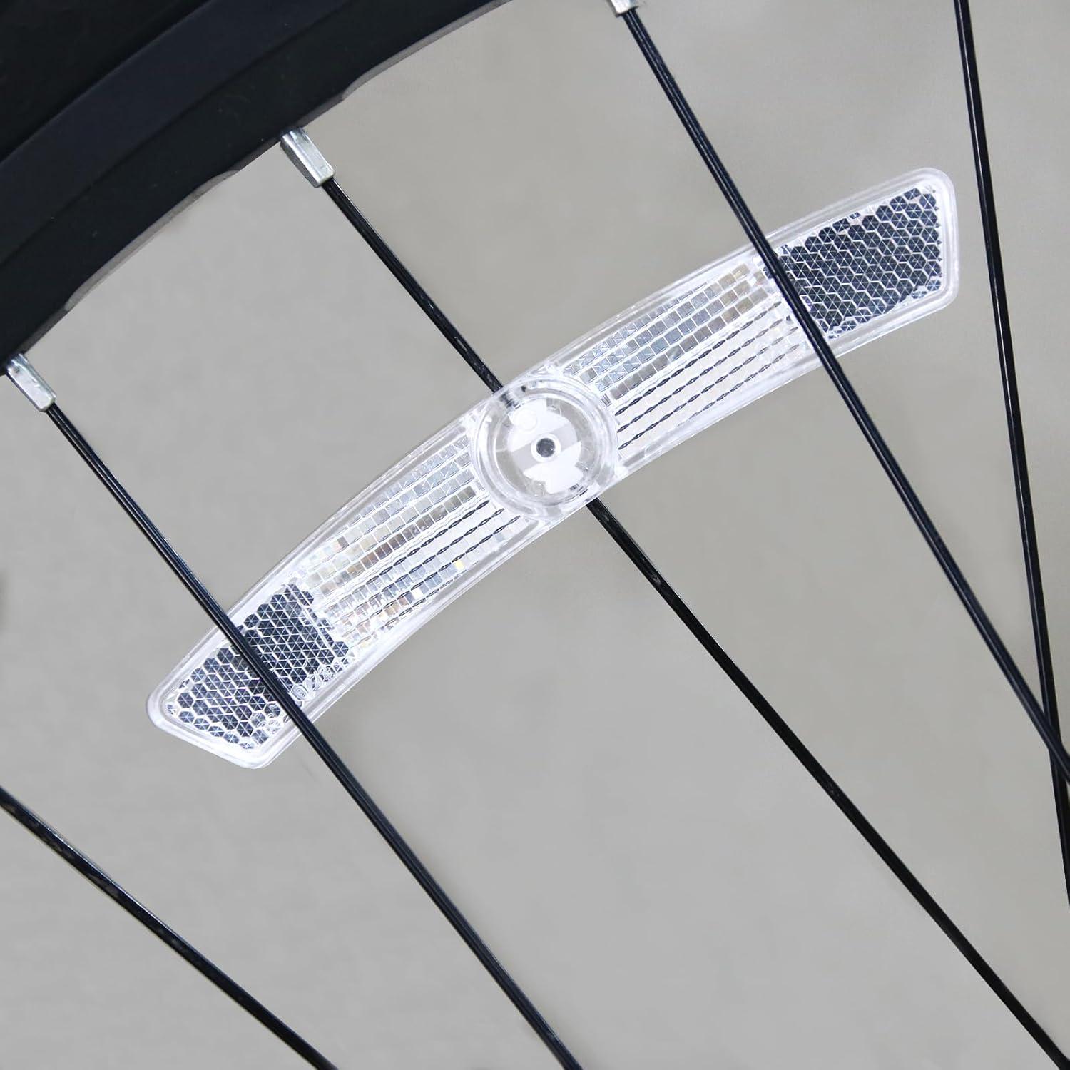 Reflectores de Rueda de Bicicleta DEMYPROX 4 Piezas Alta Visibilidad