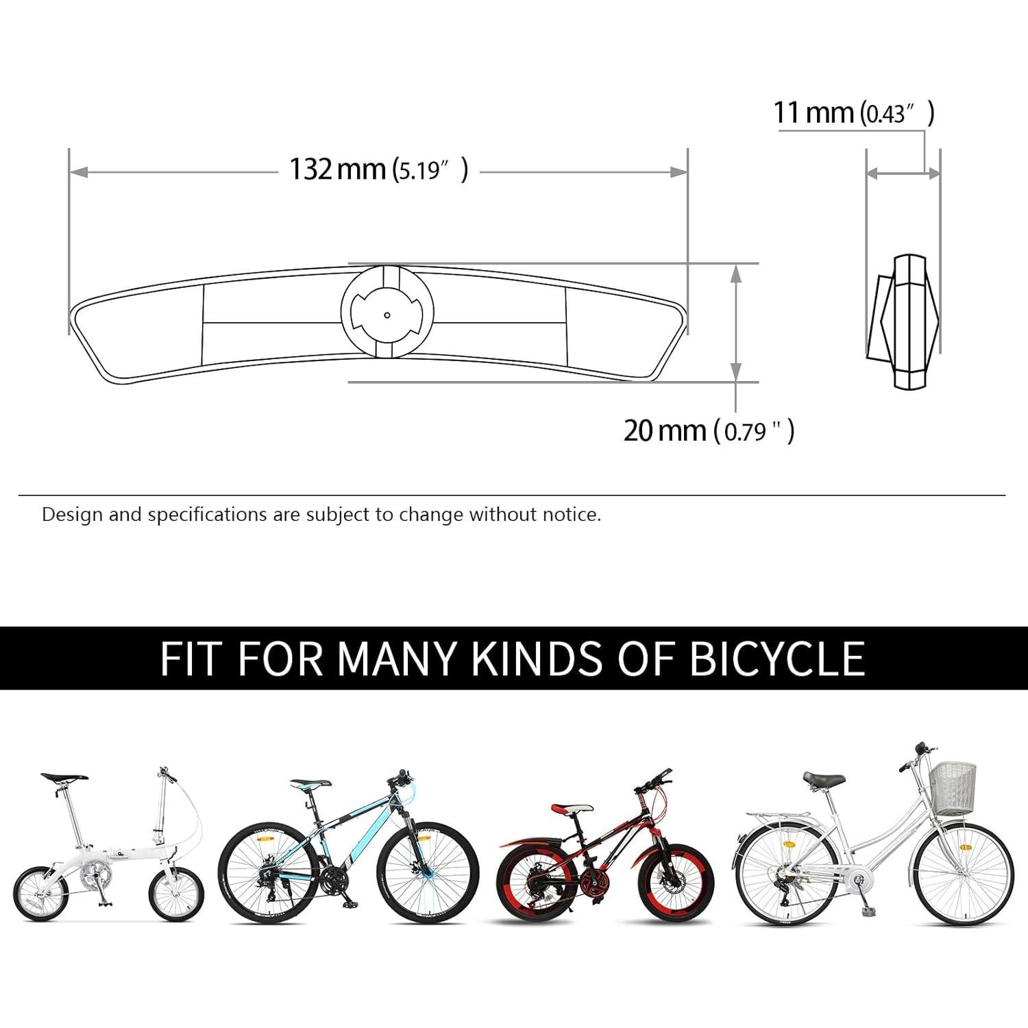 Reflectores de Rueda de Bicicleta DEMYPROX 4 Piezas Alta Visibilidad