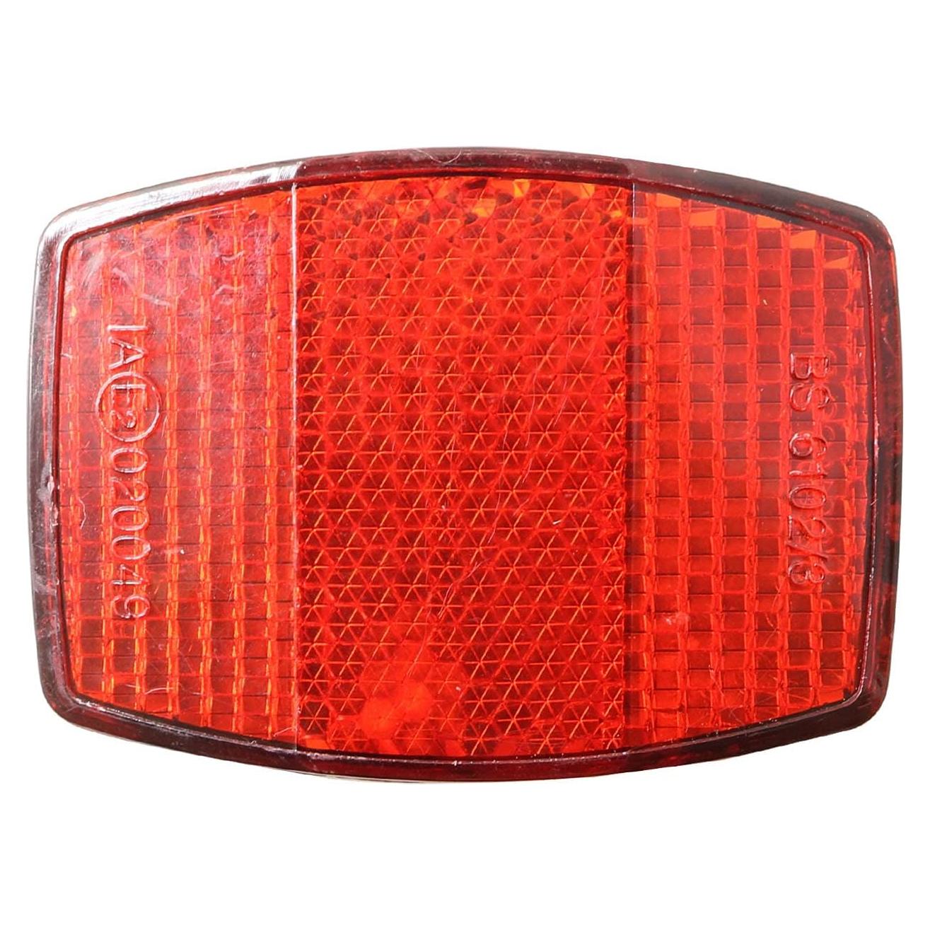 Reflector de Bicicleta PZRT Rojo 55x40mm Resistente al Agua