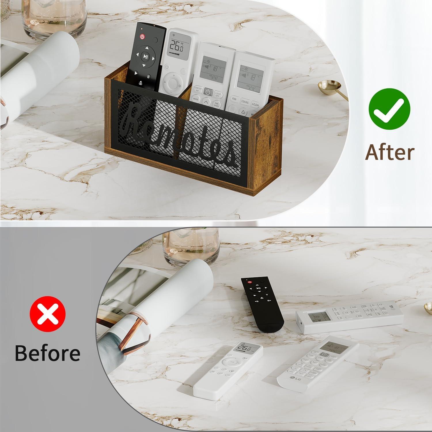 Soporte de Control Remoto YINMIT Marrón 20.4x6.3x9.9 cm