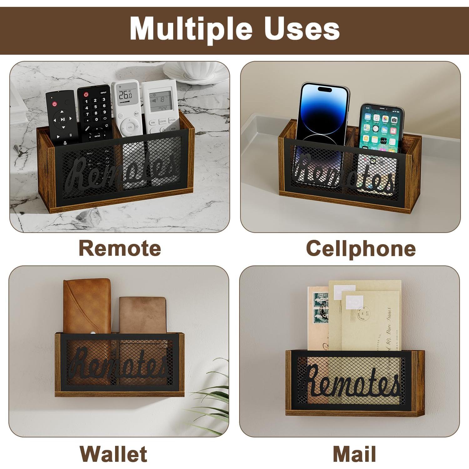 Soporte de Control Remoto YINMIT Marrón 20.4x6.3x9.9 cm