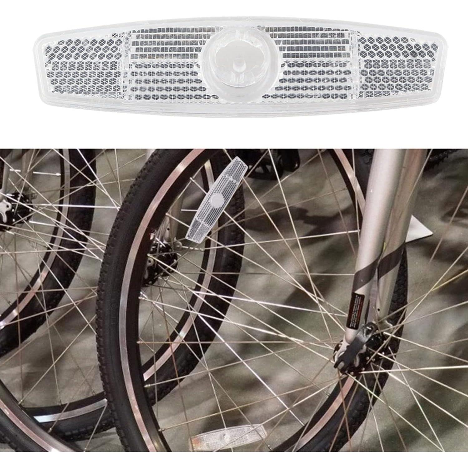 Reflectores de Advertencia para Bicicleta ZYAMY - 4 Piezas Blancos