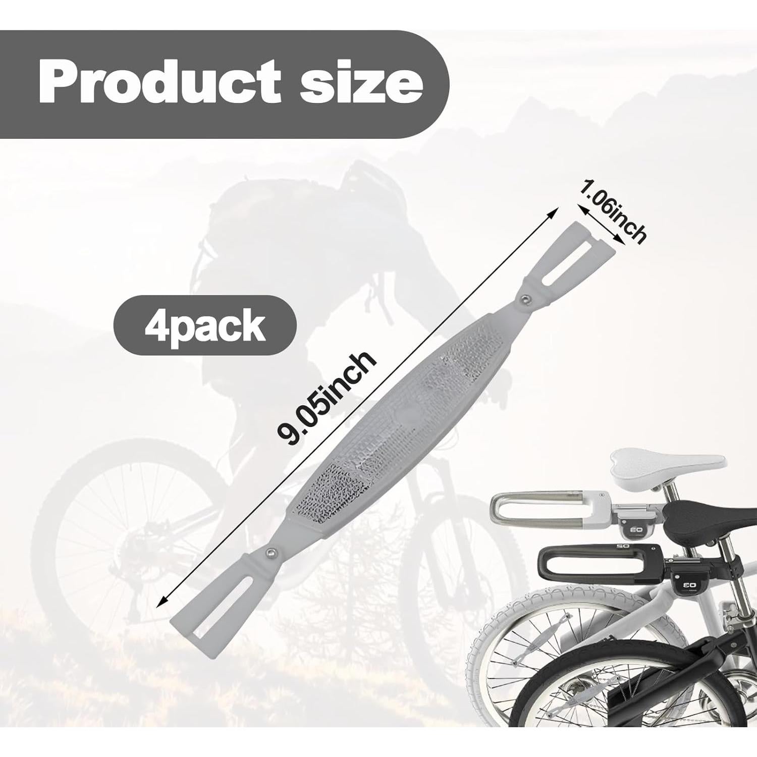 Reflectores de Rueda de Bicicleta Wshxjzyay - Paquete de 4