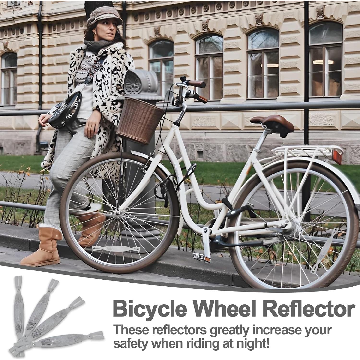 Reflectores de Rueda de Bicicleta Wshxjzyay - Paquete de 4