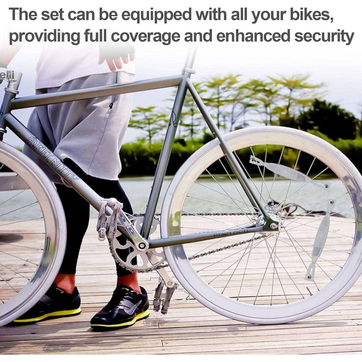 Reflectores de Rueda de Bicicleta Wshxjzyay - Paquete de 4