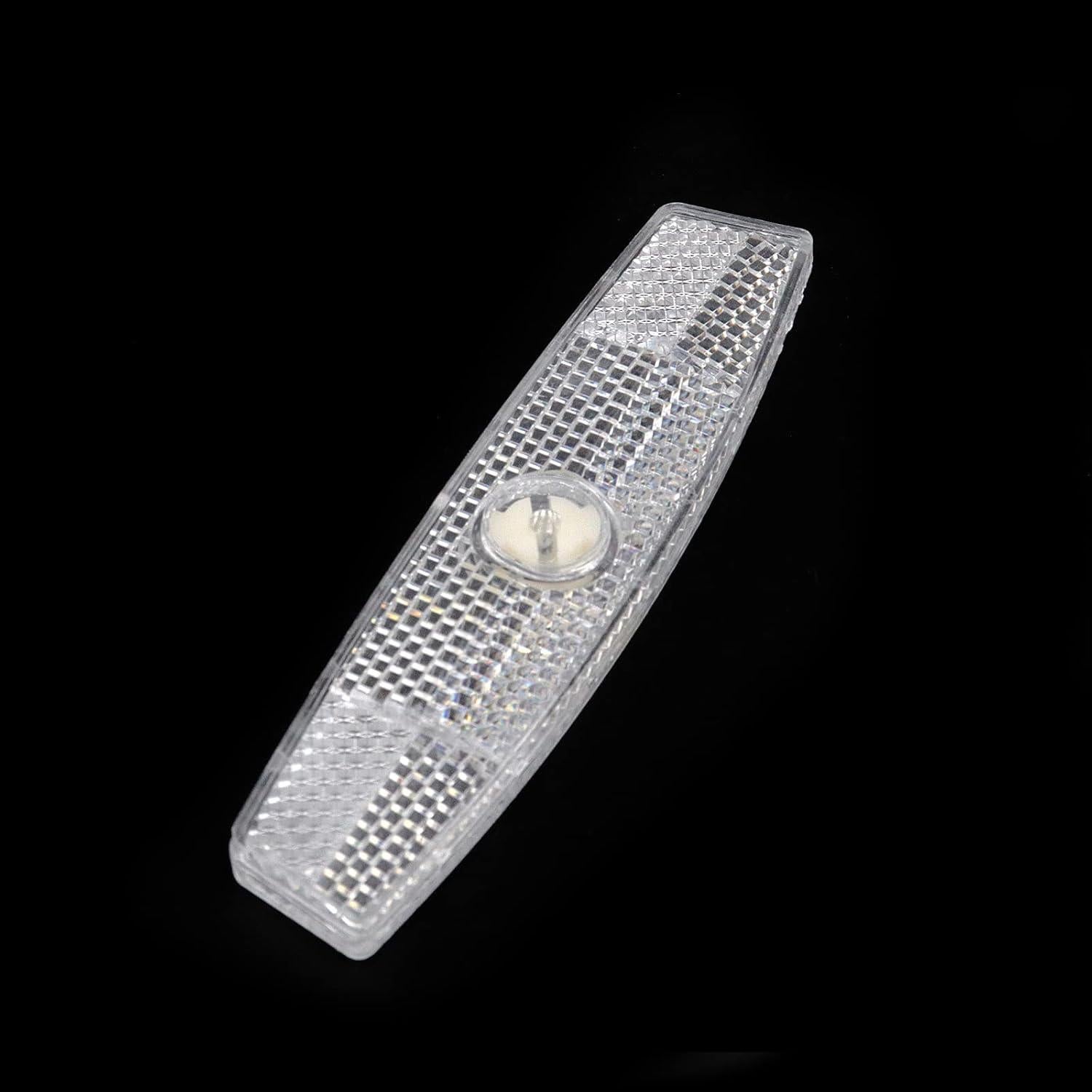 Paquete de 2 Reflectores de Rueda de Bicicleta FarBoat 11.43 cm Blanco