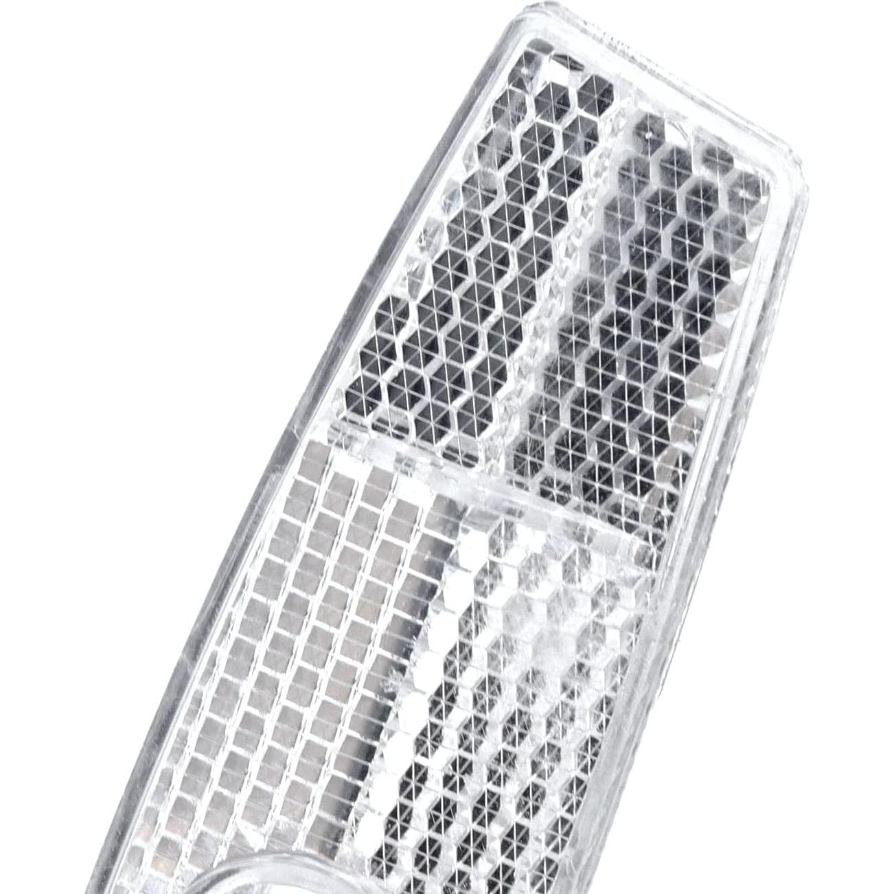 Paquete de 2 Reflectores de Rueda de Bicicleta FarBoat 11.43 cm Blanco