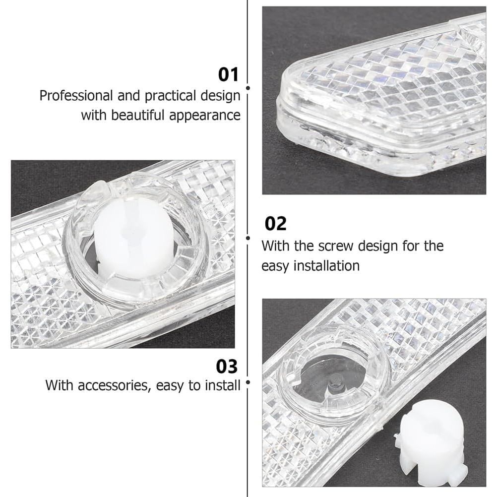 Reflectores de Bicicleta Garneck 10 Piezas Plástico Blanco