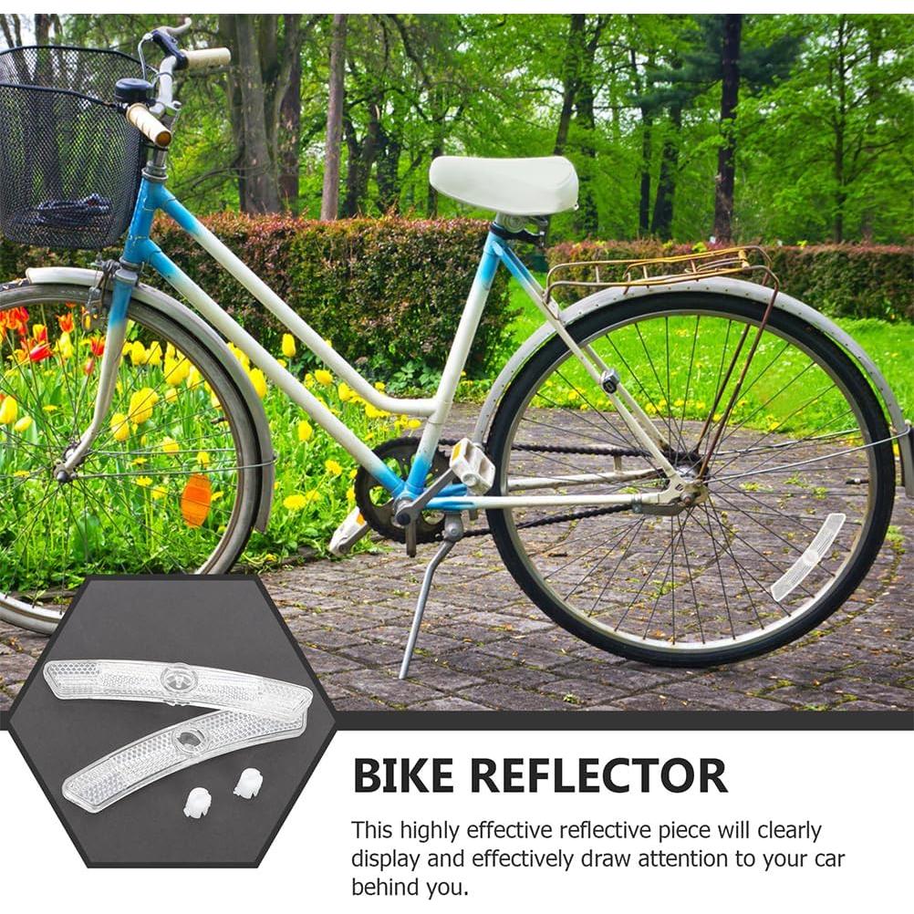 Reflectores de Bicicleta Garneck 10 Piezas Plástico Blanco