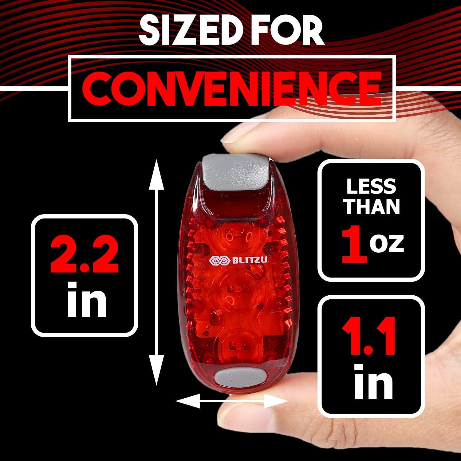 Paquete de 4 Luces LED de Seguridad BLITZU, Alta Visibilidad