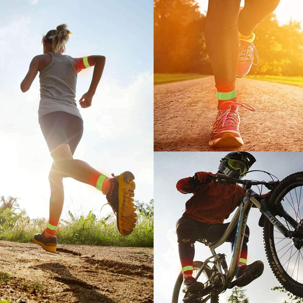 Brazaletes Reflectantes Cozihom para Correr y Ciclismo Nocturno