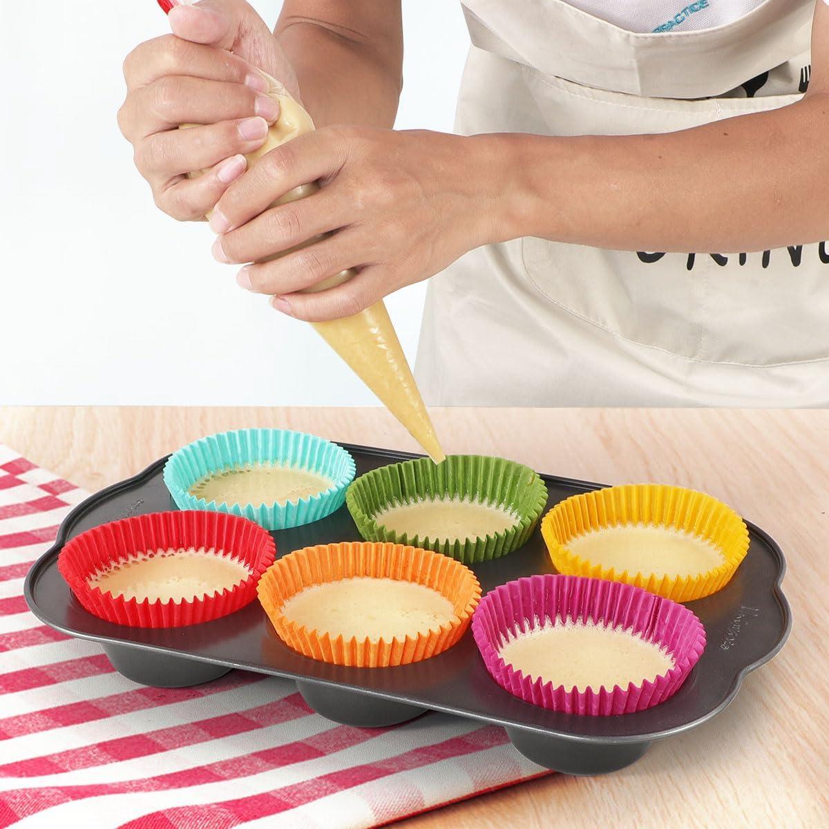 Moldes para Cupcakes Mini Caperci 350 Cuentas a Prueba de Grasa