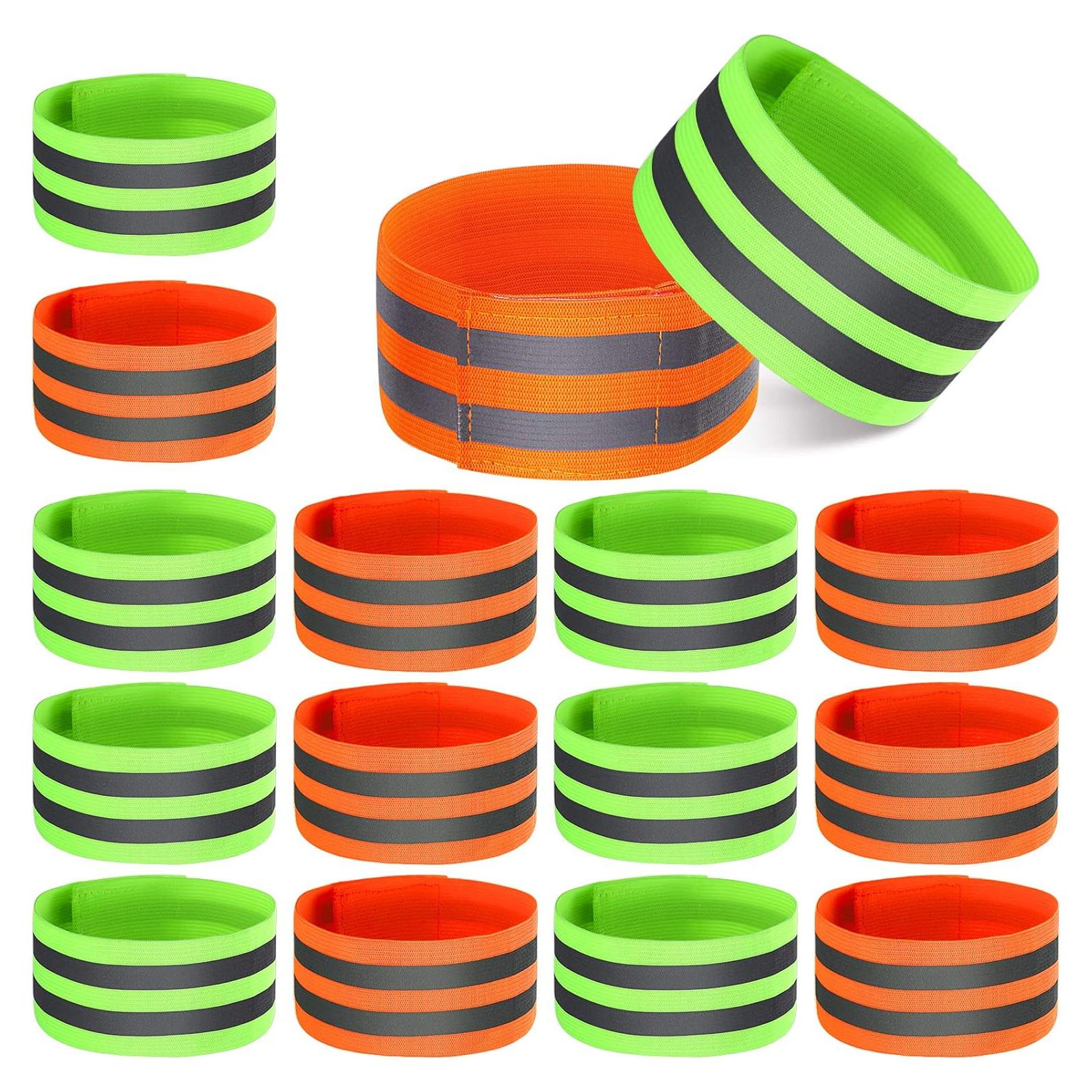16 Bandas Reflectantes Gejoy para Correr y Caminar de Noche