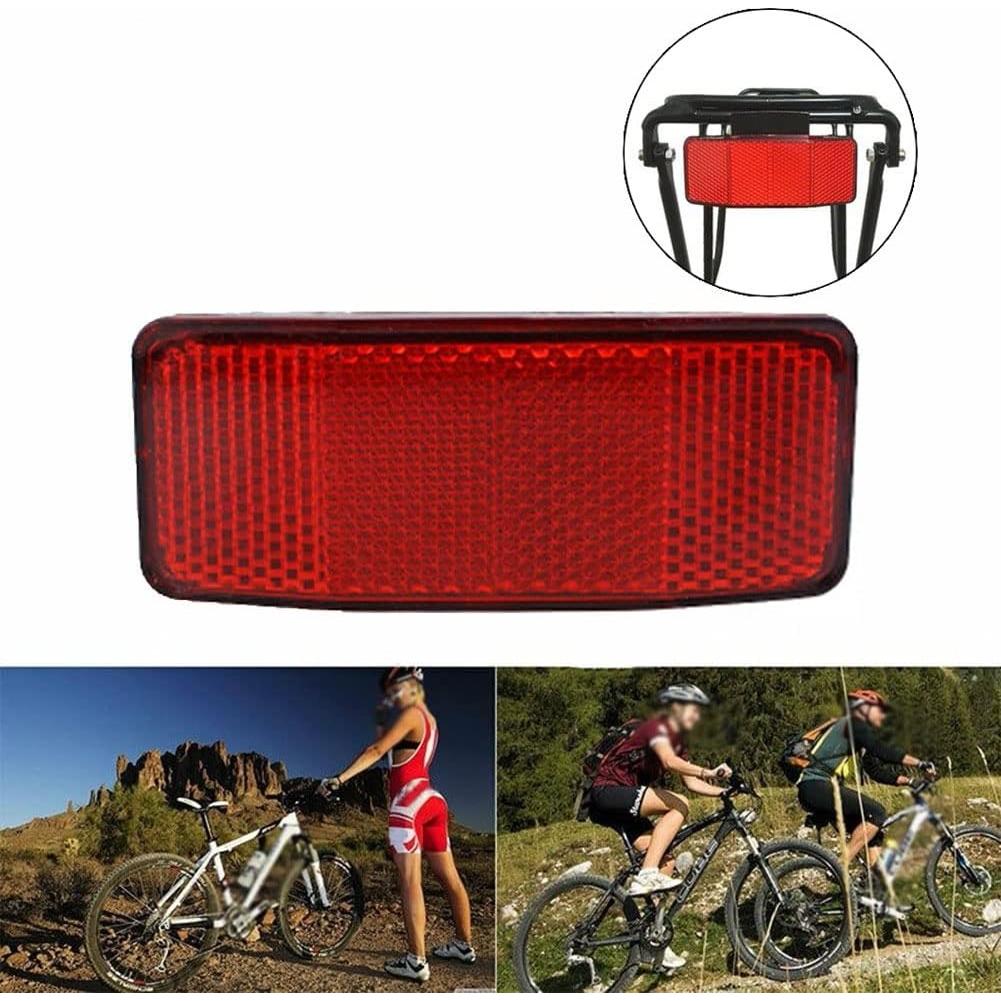 Reflector Rojo PZRT para Portaequipajes de Bicicleta 98x39mm
