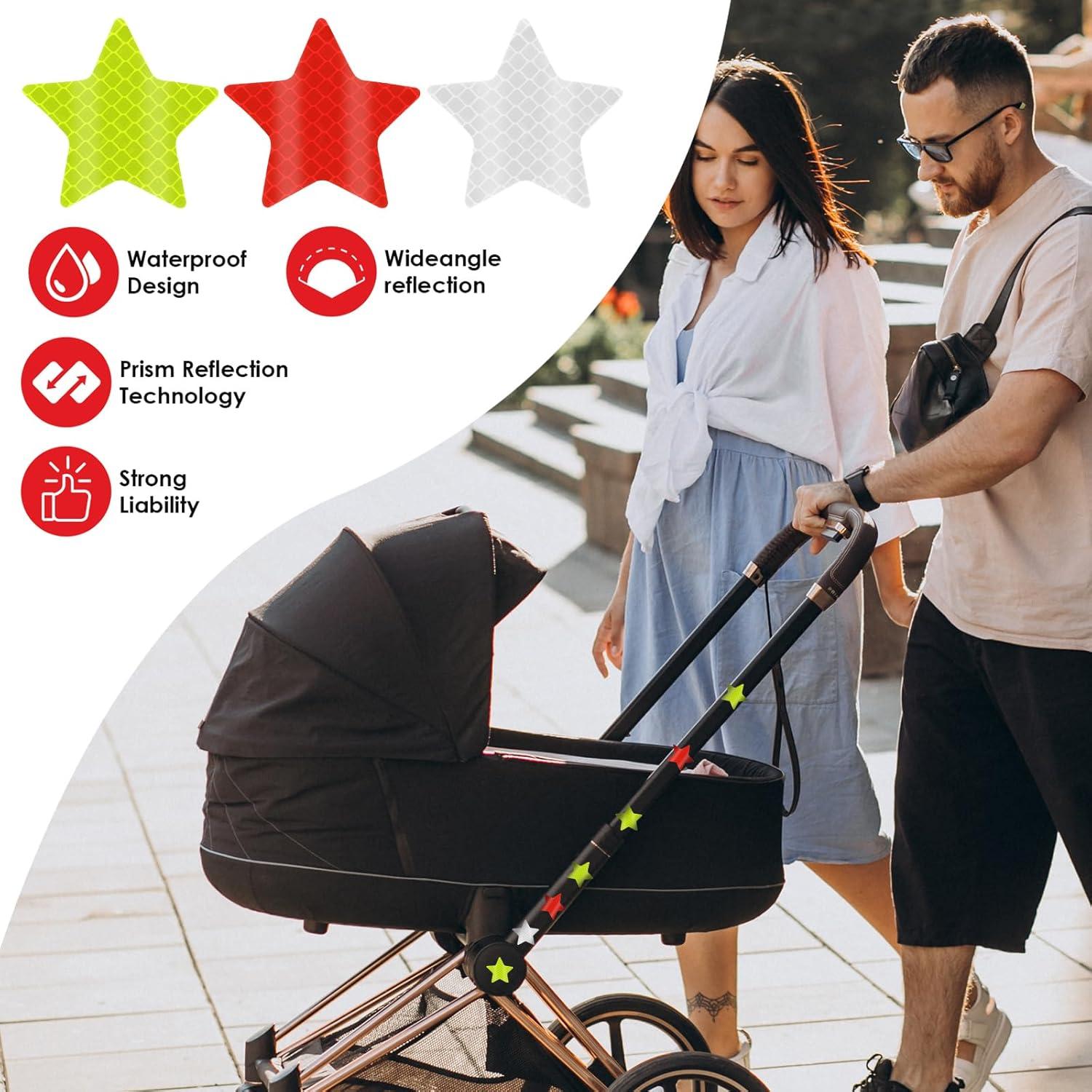 30 Calcomanías Reflectantes Estrella Abeillo - 6 cm