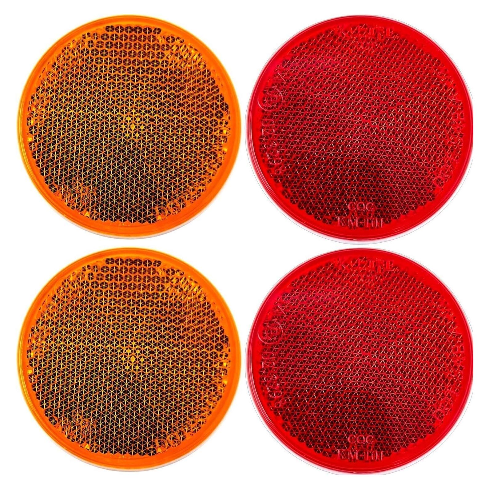 Reflectores Redondos 2" All Star Truck Parts - 4 Piezas