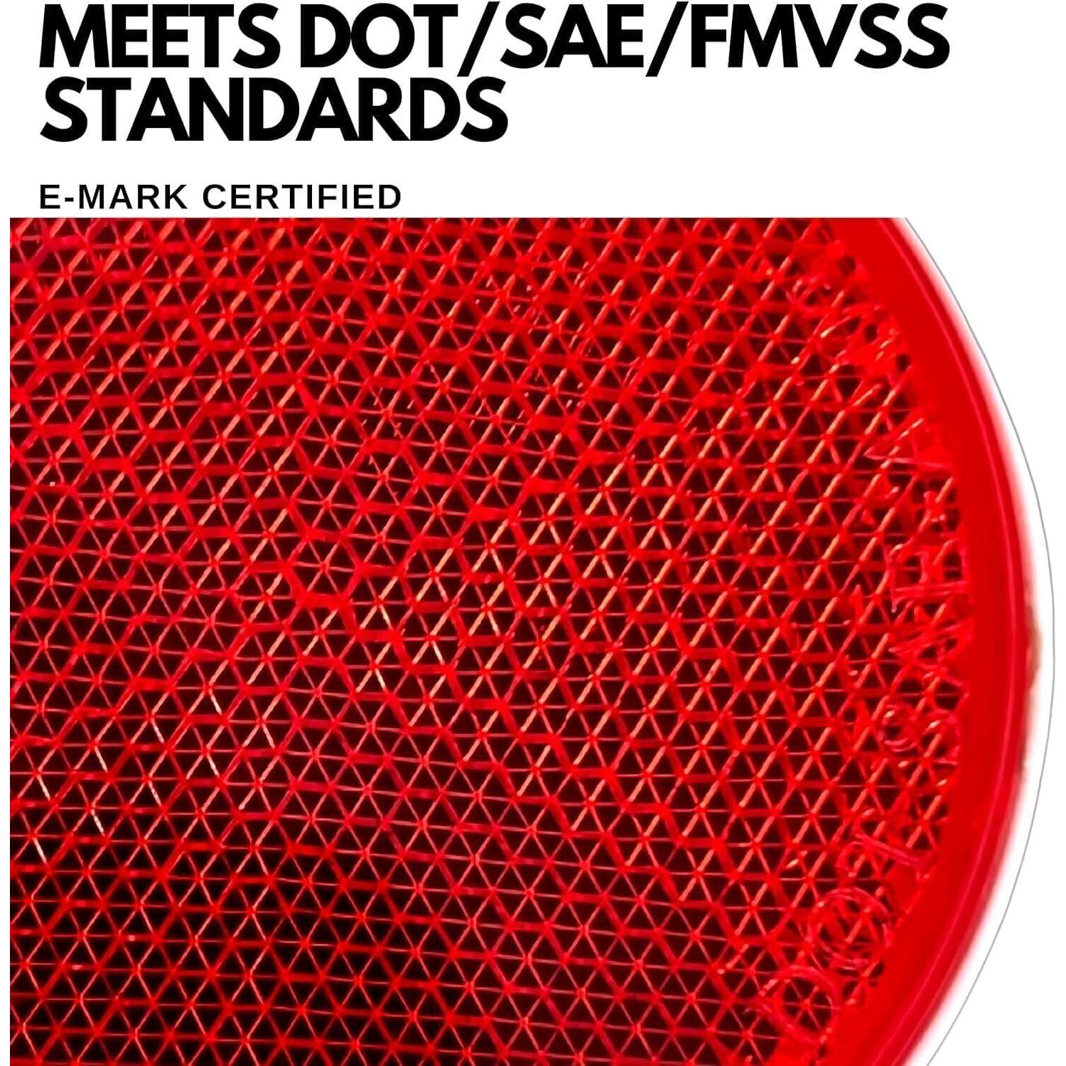 Reflectores Redondos 2" All Star Truck Parts - 4 Piezas