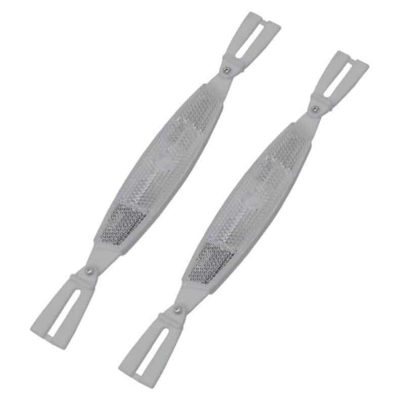 Reflectores de Rueda de Bicicleta Happyyami - Plástico Plateado