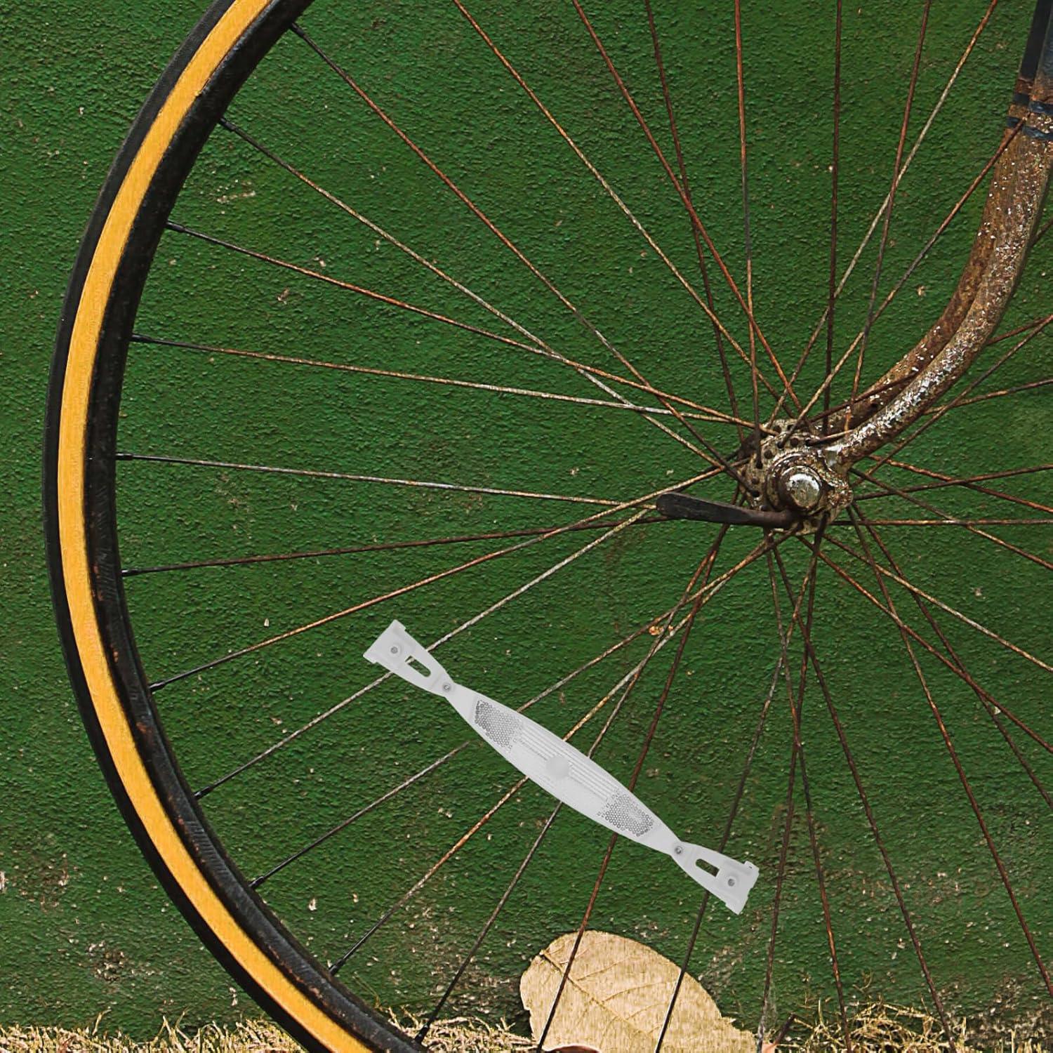 Reflectores de Rueda de Bicicleta Happyyami - Plástico Plateado