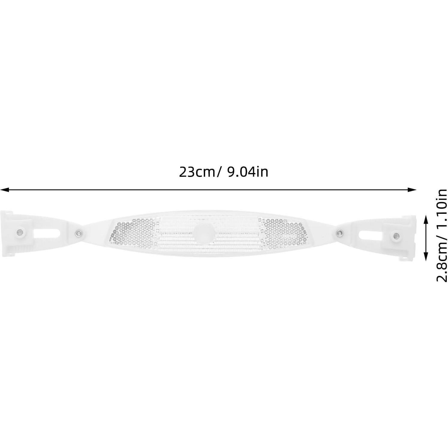 Reflectores de Rueda de Bicicleta Happyyami - Plástico Plateado