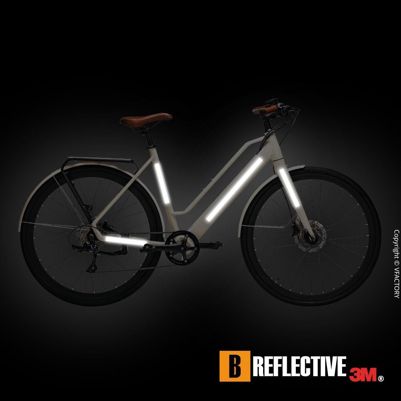 Juego de 8 Calcomanías Reflectantes B REFLECTIVE 1,15cm